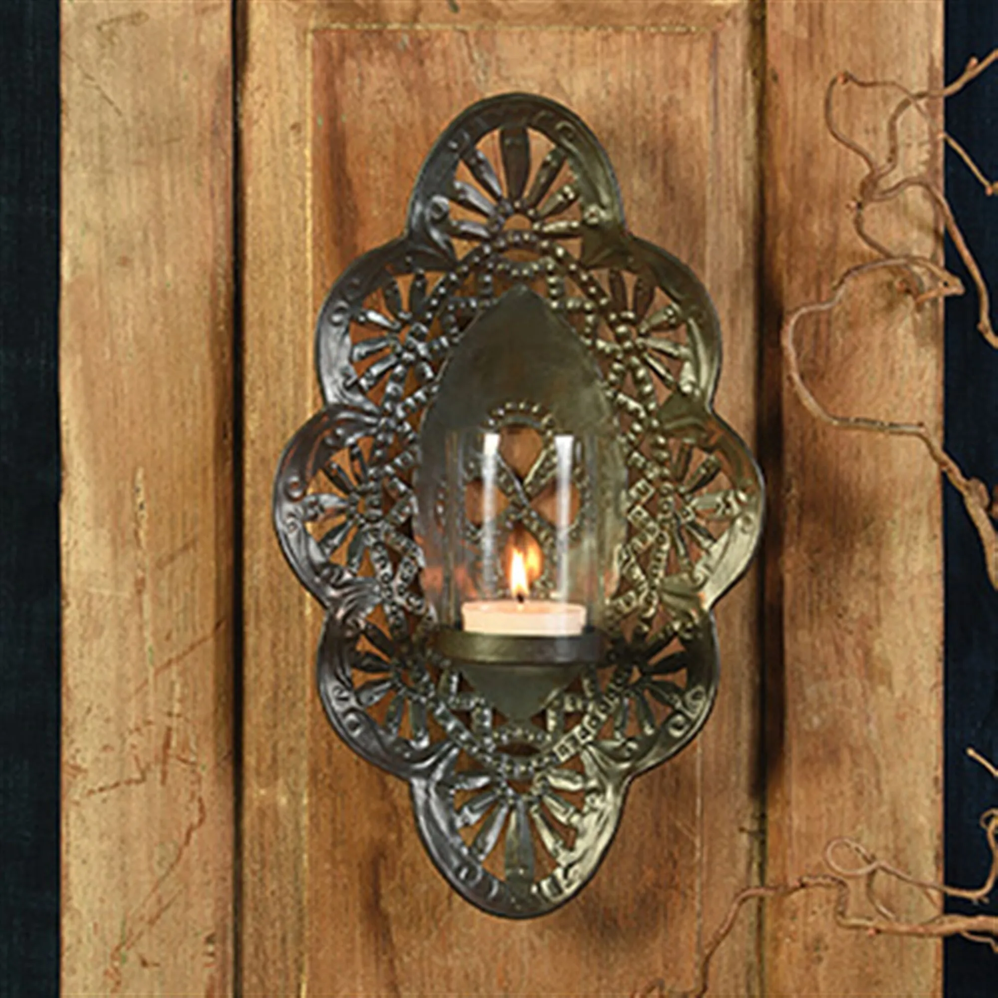 Small Black Sala Wall Sconce by HomArt - Image 3