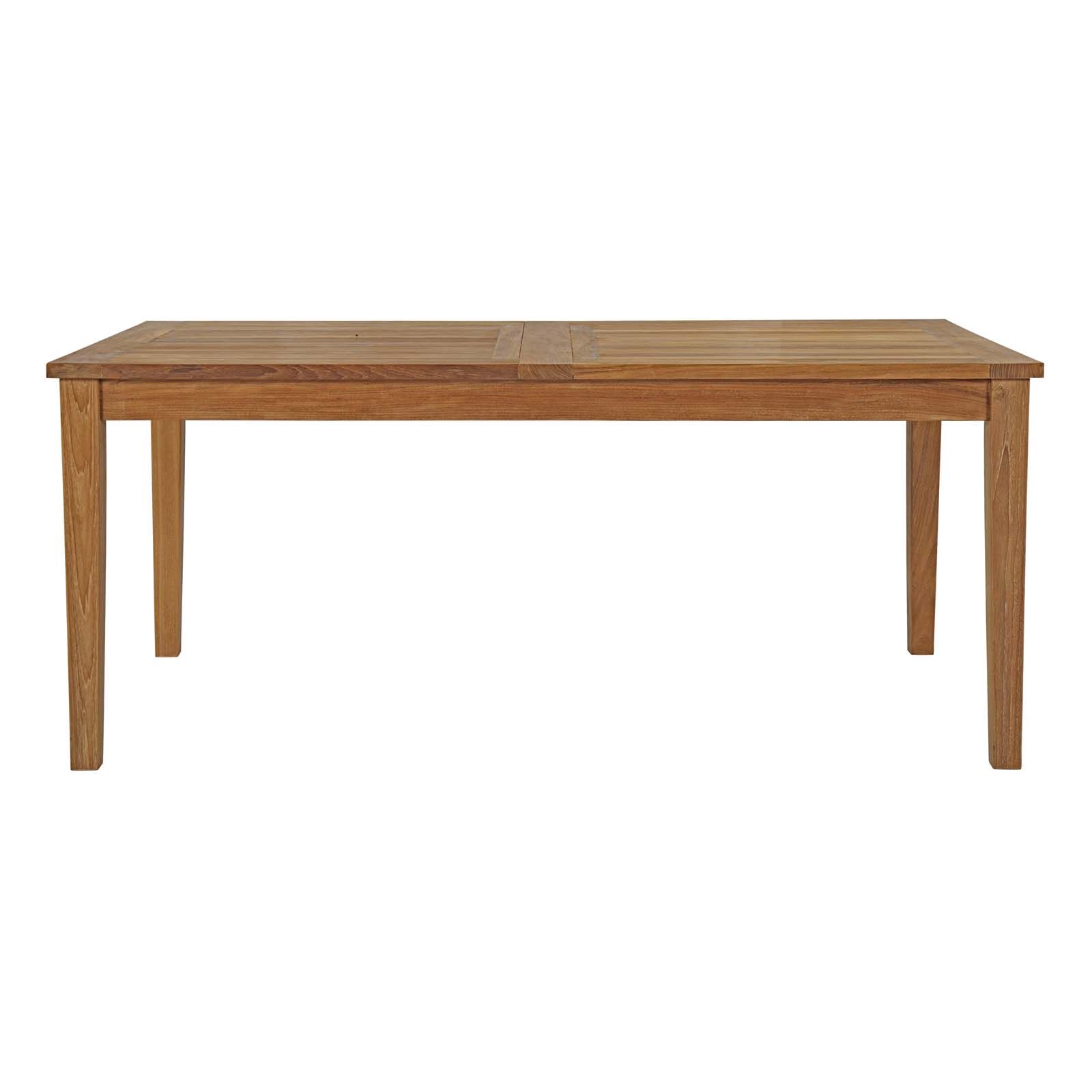 Marina Extendable Outdoor Teak Dining Table by Modway - Image 3