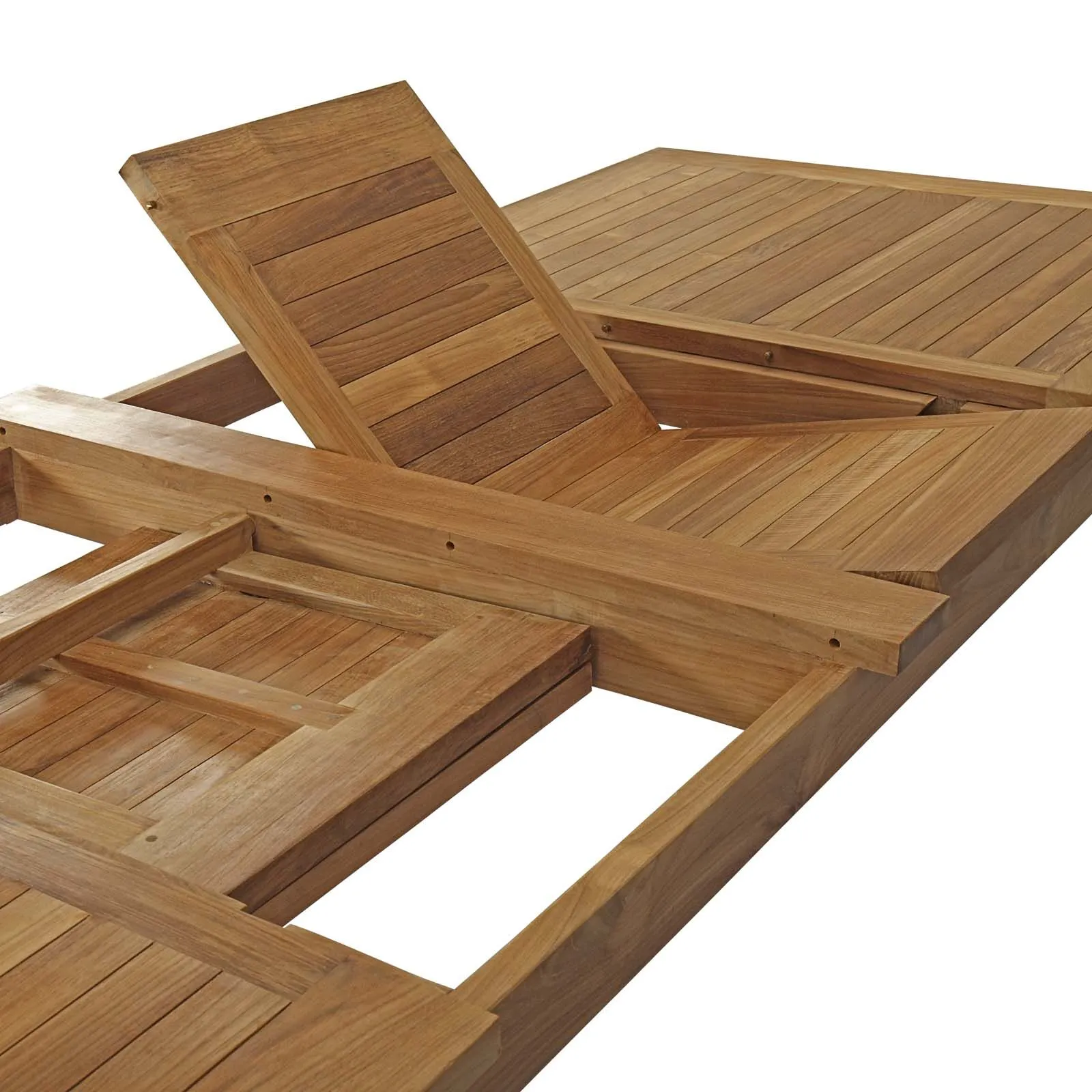 Marina Extendable Outdoor Teak Dining Table by Modway - Image 9