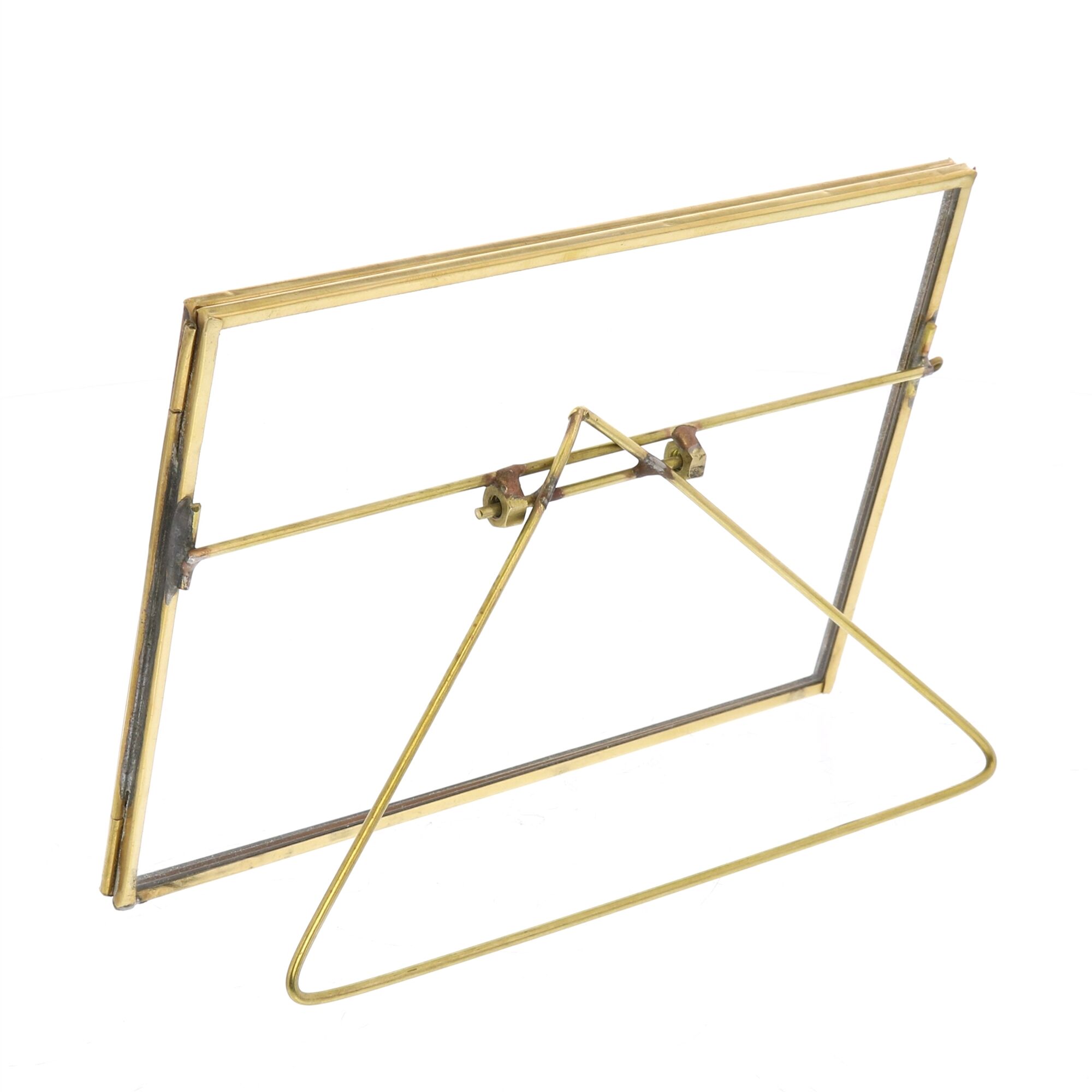 Monroe Horizontal Brass Easel Frame by HomArt - Image 2