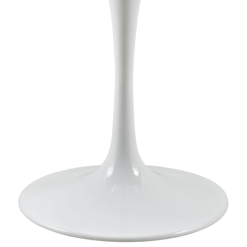 Lippa 36" Round Wood Top Dining Table in White by Modway - Image 4