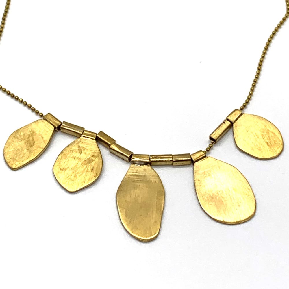Brass Petals Necklace by Roost - Image 5