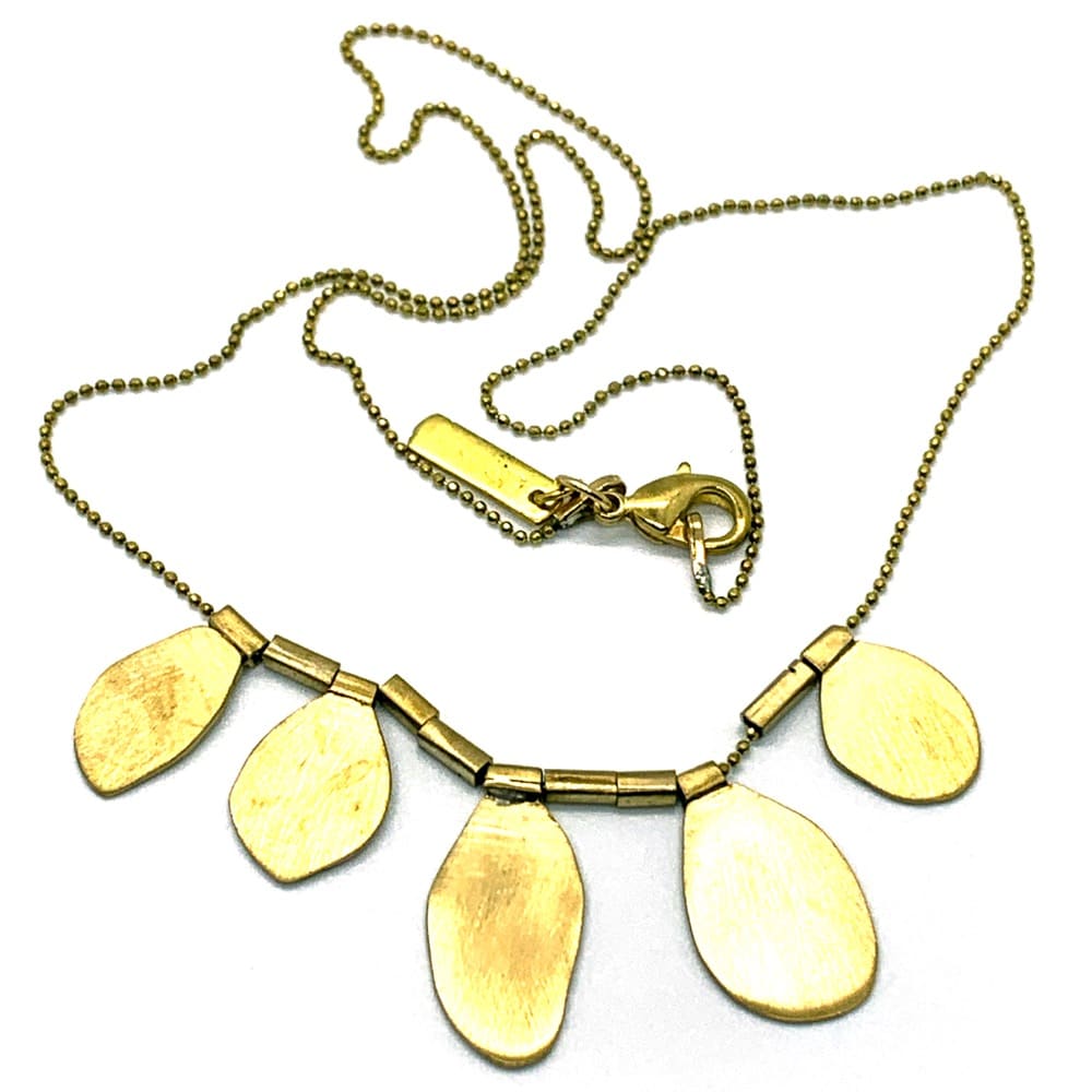 Brass Petals Necklace by Roost