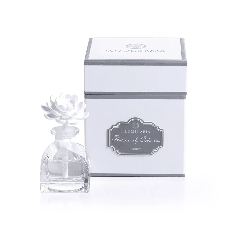 Illuminaria Flower of Adonis Mini Porcelain Diffuser by Zodax