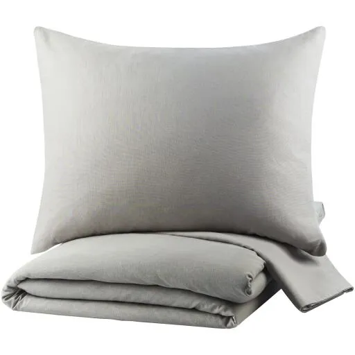 Dawson Light Gray Duvet Set by Livabliss - Image 3