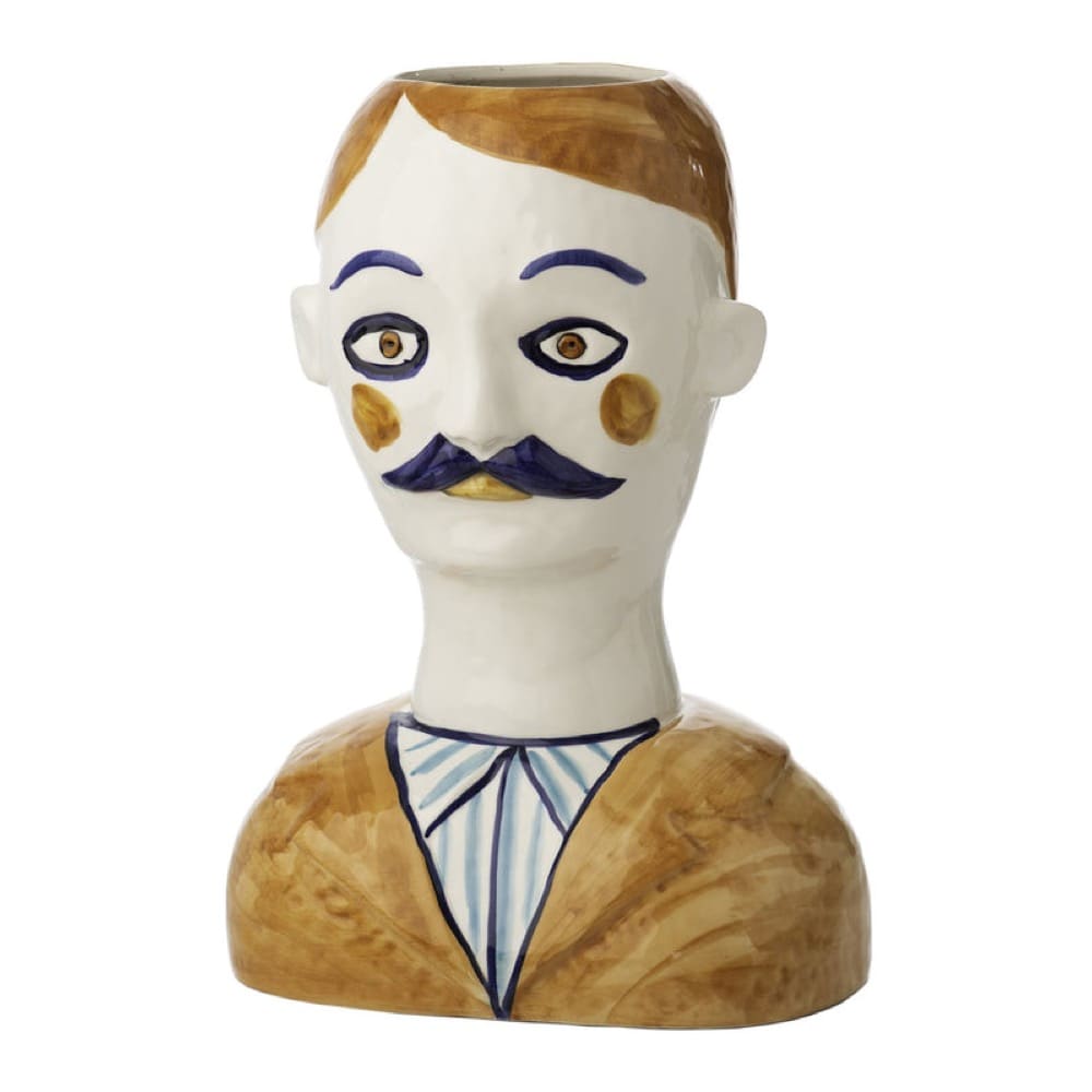 Evangeline and Gabriel Painted Head Vases by Abigails - Image 3