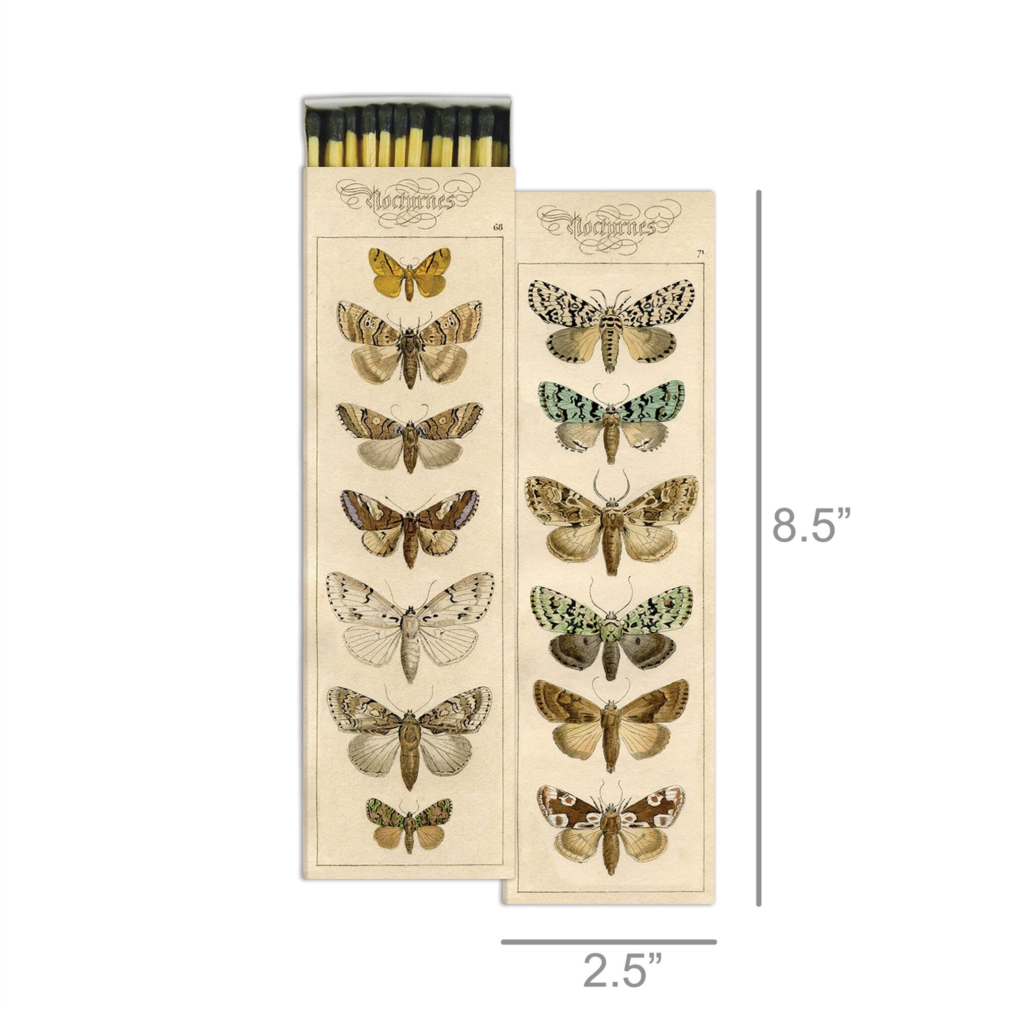 Extra Long Moths Matches Set of 4 by HomArt - Image 2