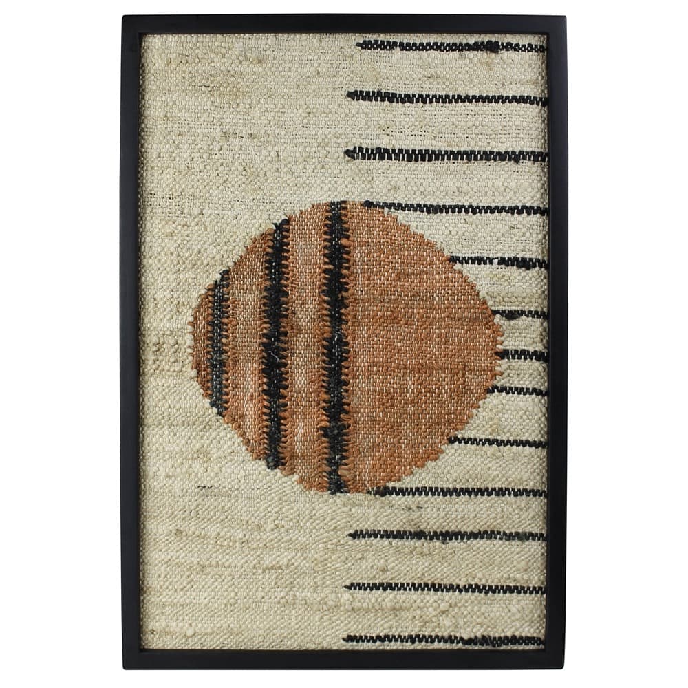 Mana Woven Wall Art - Circle Next To Lines - Thumbnail 5