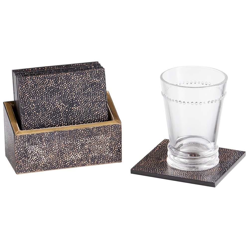 Arless Brown and Bronze Coasters by Cyan Design - Image 2