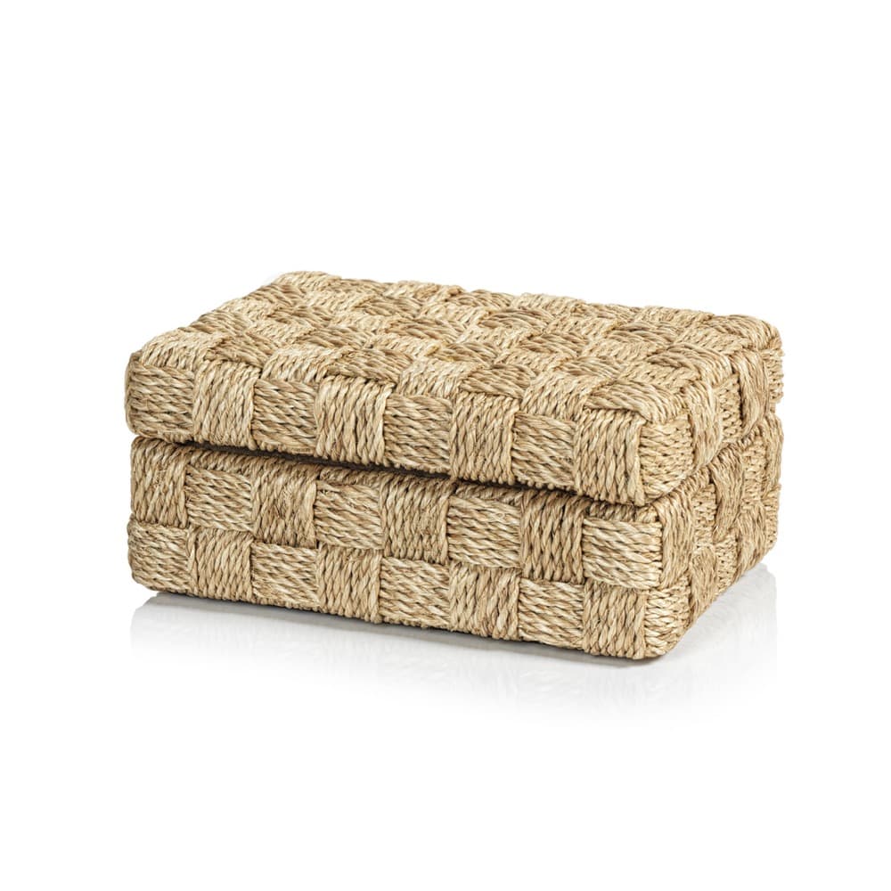 Taranto Natural Abaca Rope Decorative Boxes by Zodax - Image 2