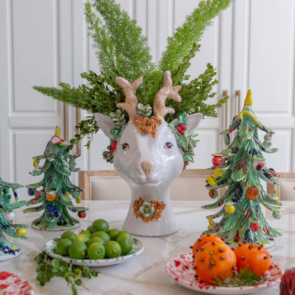 Heidi Ceramic Reindeer Head Vase by Abigails - Image 3