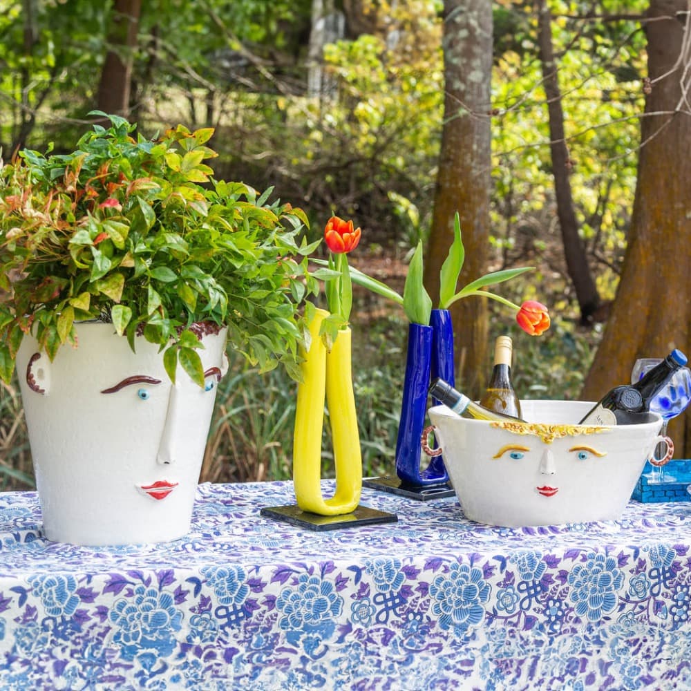 Male Decorated Vase / Ice Bucket by Abigails - Image 2