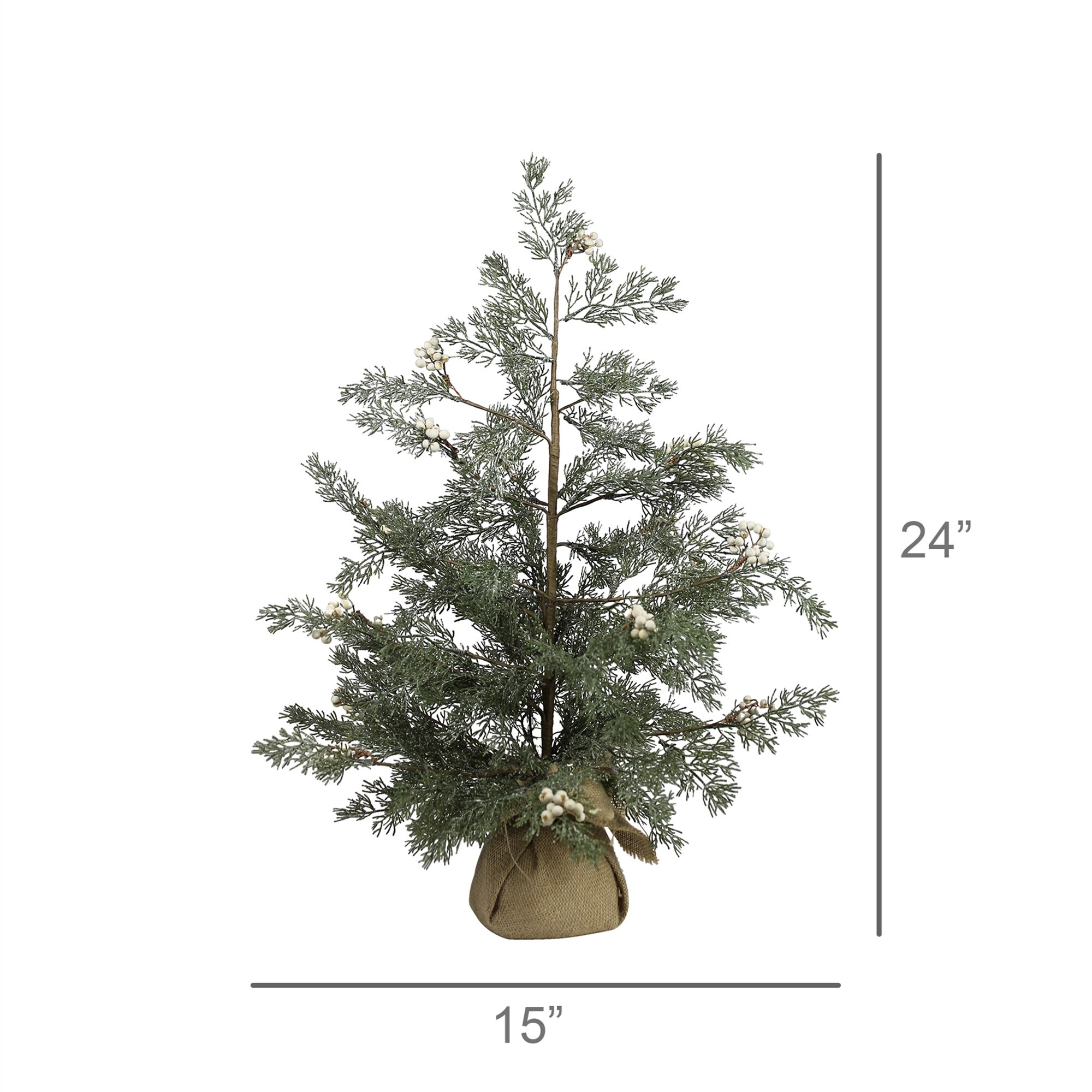 24" Faux Tree with Tallow Berries by HomArt - Image 2