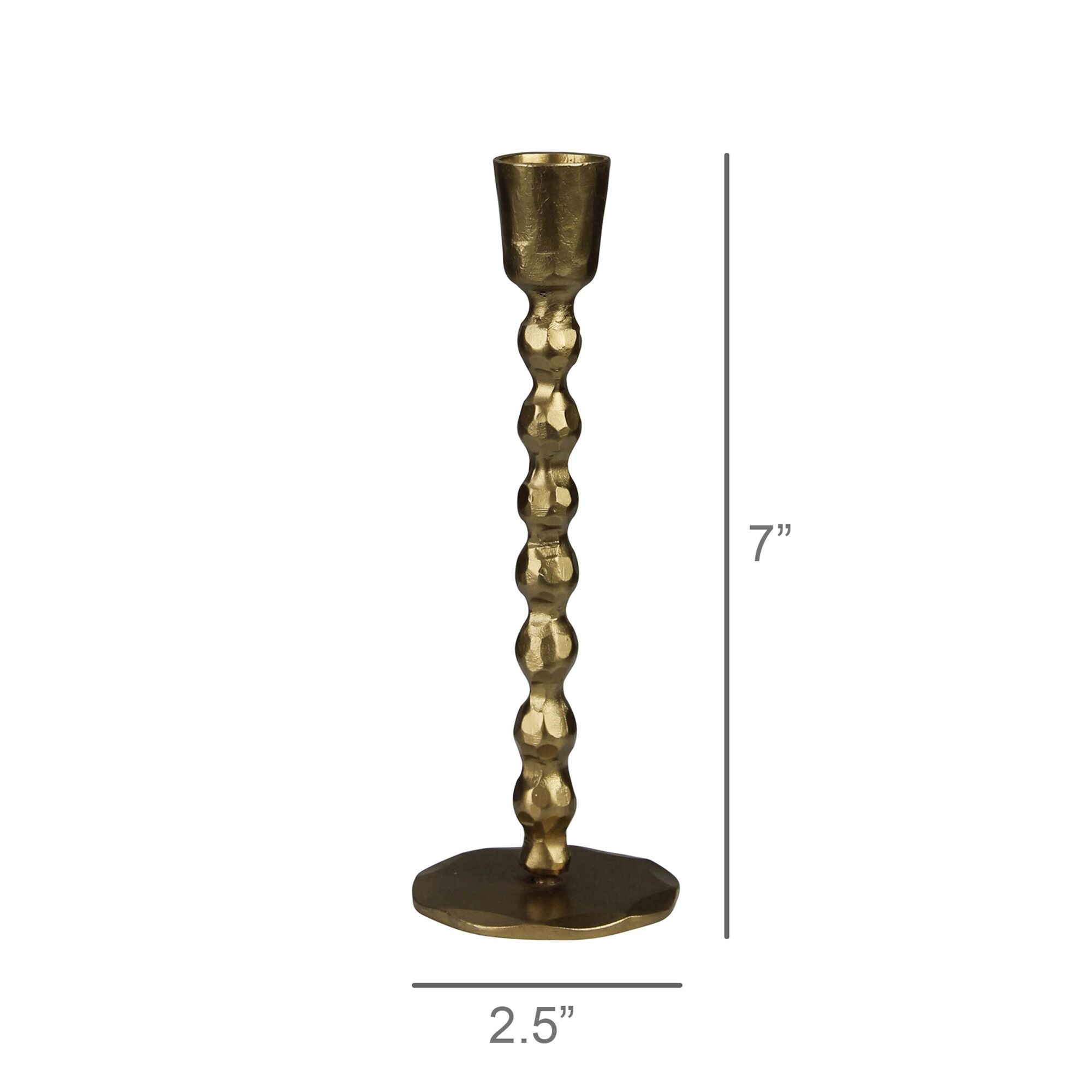 Talega Beaded Brass Stem Taper Holders by HomArt - Image 5