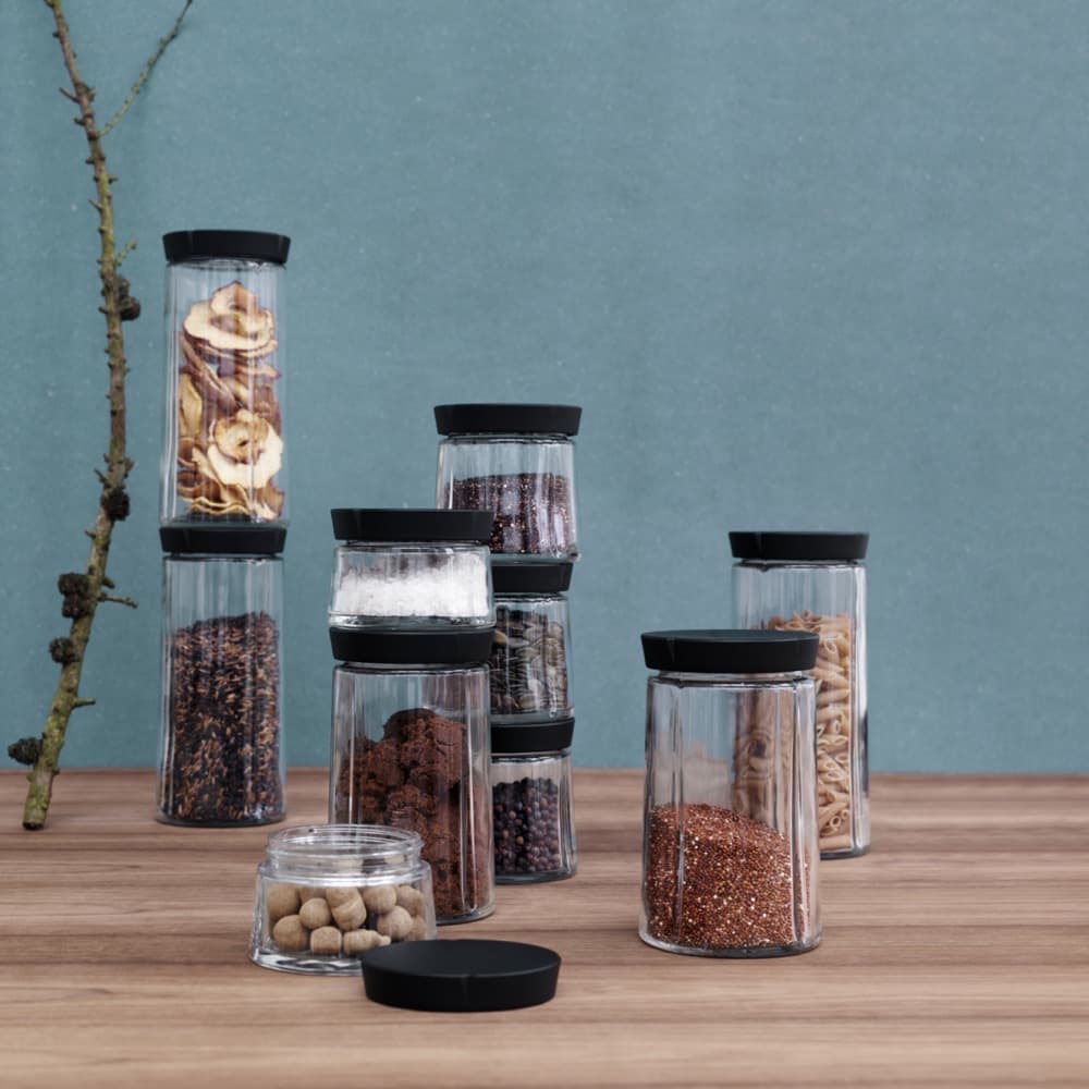 Grand Cru Storage Jar, Black LId, 50.7 oz by Rosendahl - Image 5