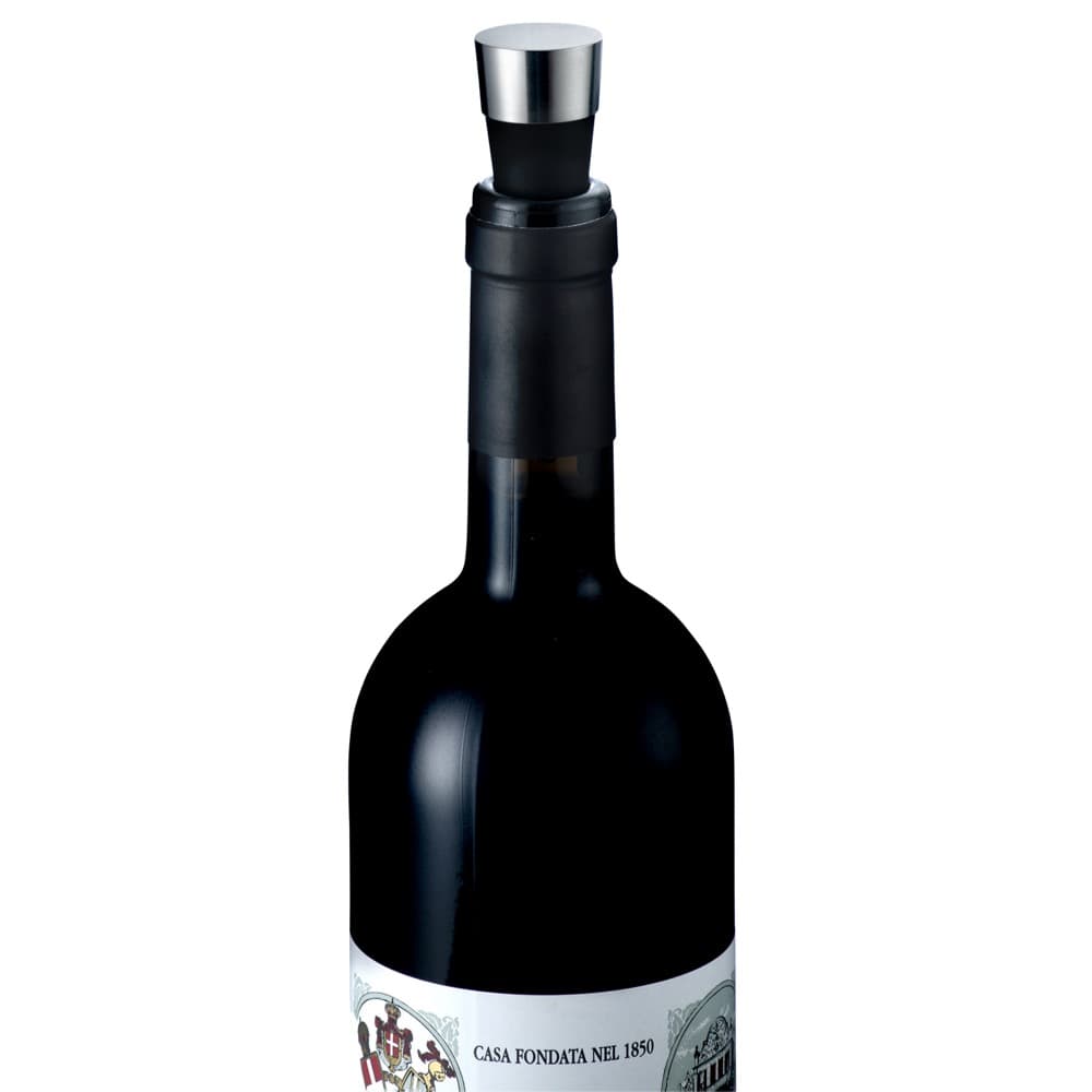 GC Wine Stopper Black/Steel H: 3.5" Ø: 1" by Rosendahl - Image 2