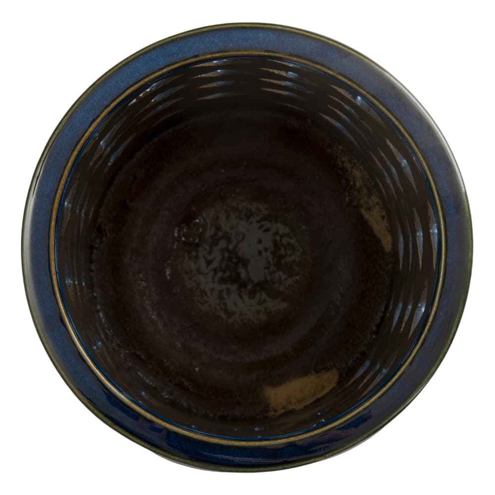 Blue Criss Cross Ceramic Umbrella Stand by Emissary - Image 4