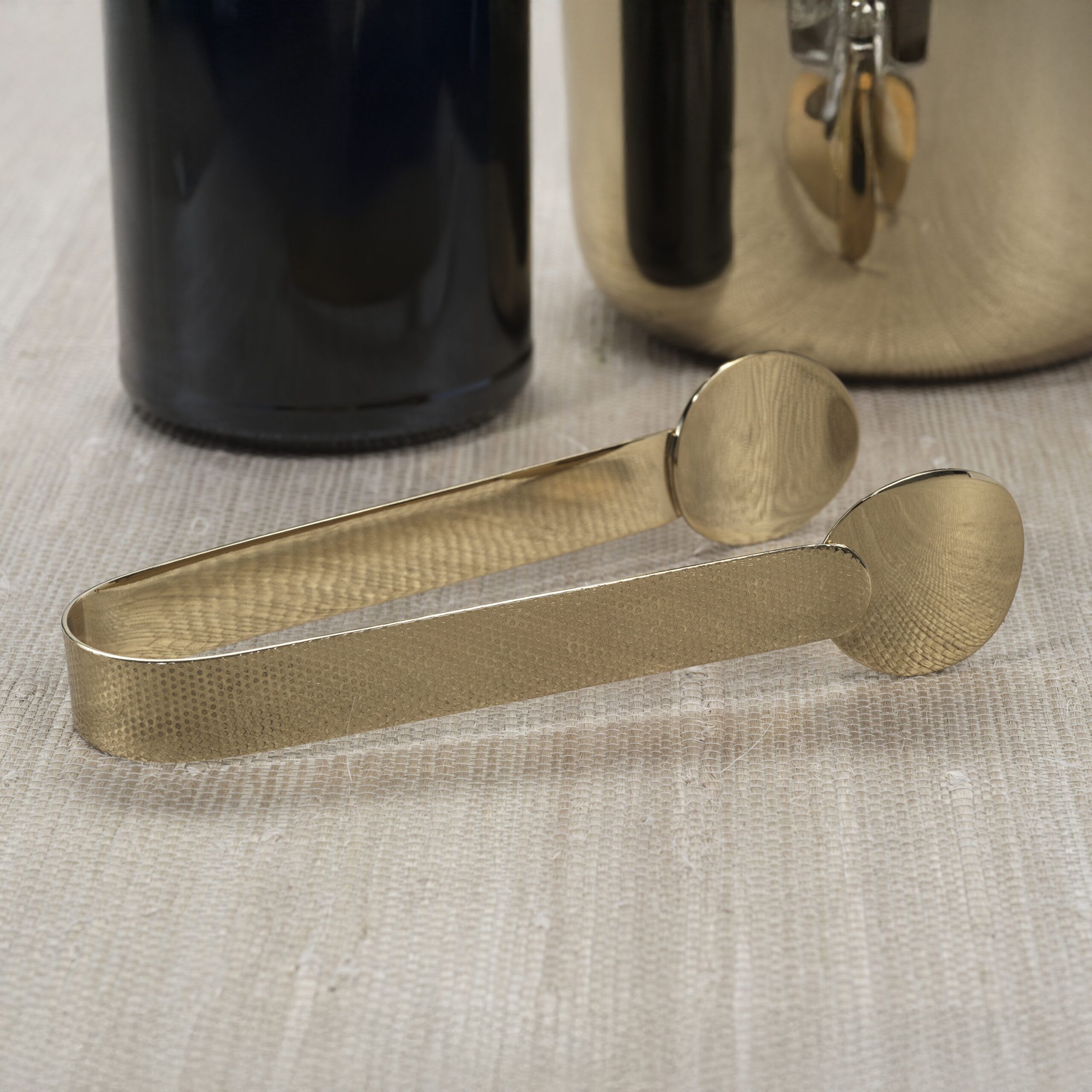 Spiga Textured Ice Tong, Gold by Zodax - Image 2