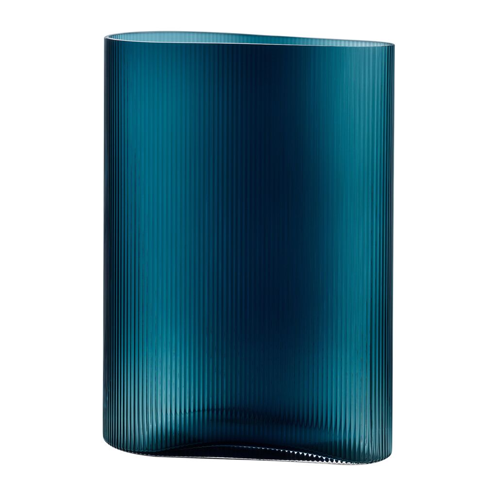 Mist Vase Petroleum Green Tall by Nude Glass