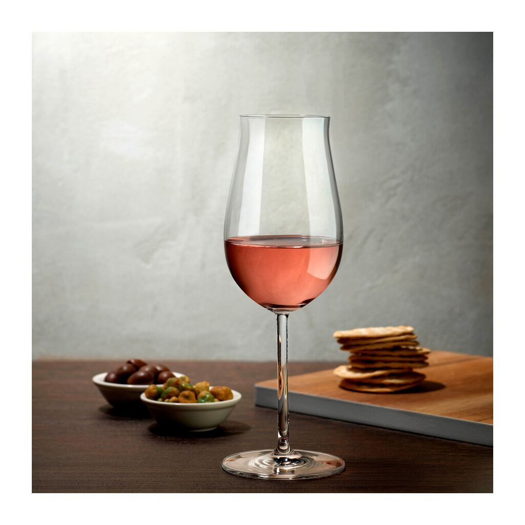 Vintage Set of 2 Rosé Wine Glasses by Nude Glass - Image 3
