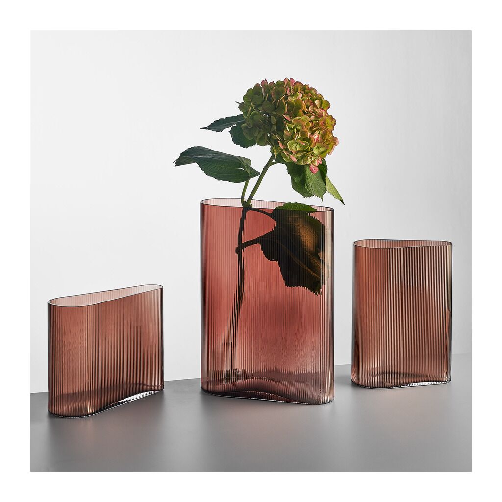 Mist Vase Caramel Tall by Nude Glass - Image 2