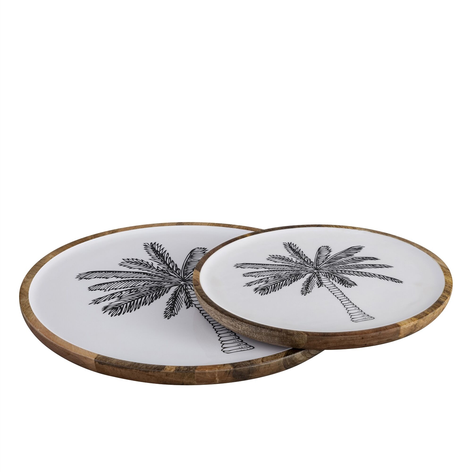 Mango Natural Wood Plate with Print by BIDKhome - Image 5
