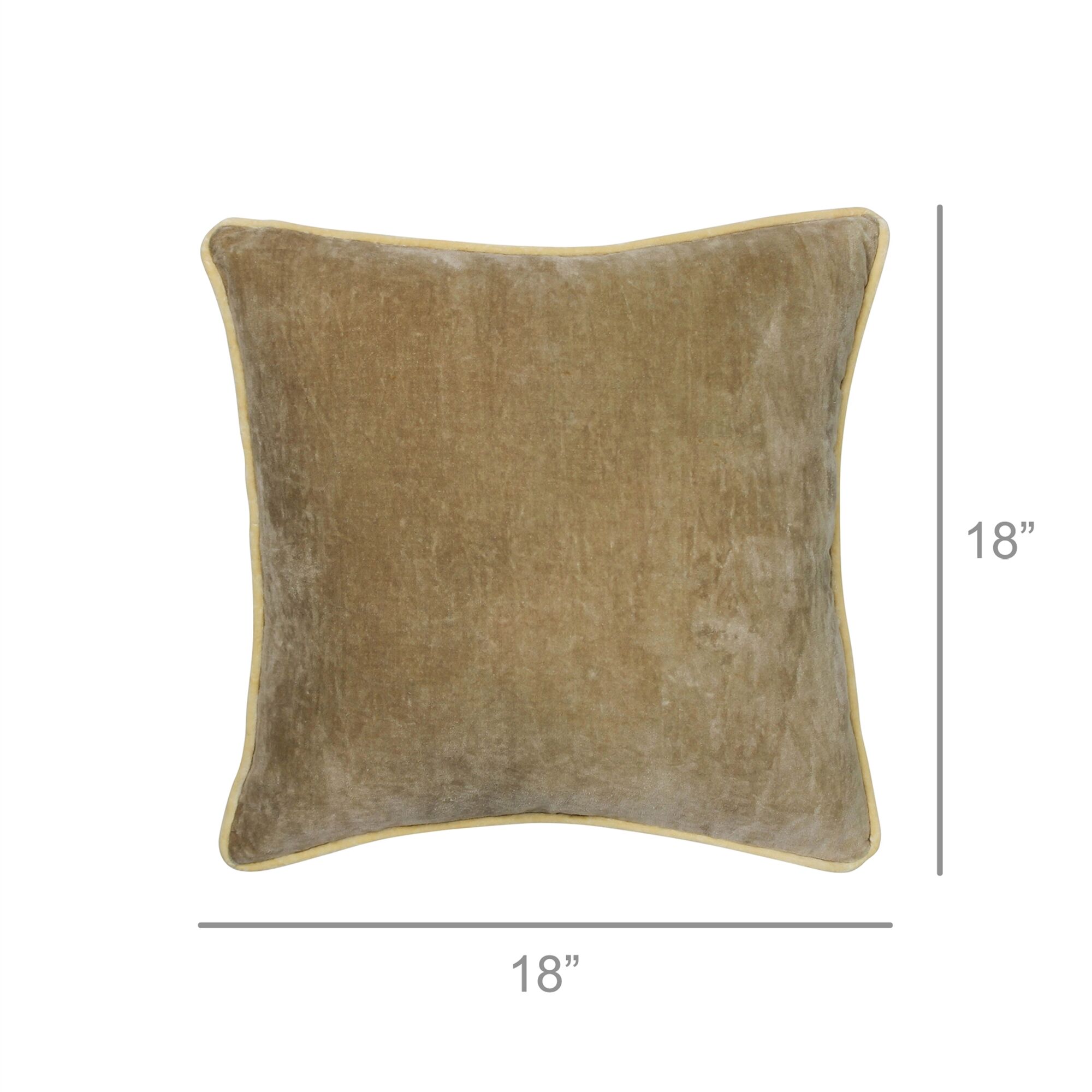 Andover Goldenrod Velvet Pillow by HomArt - Image 4