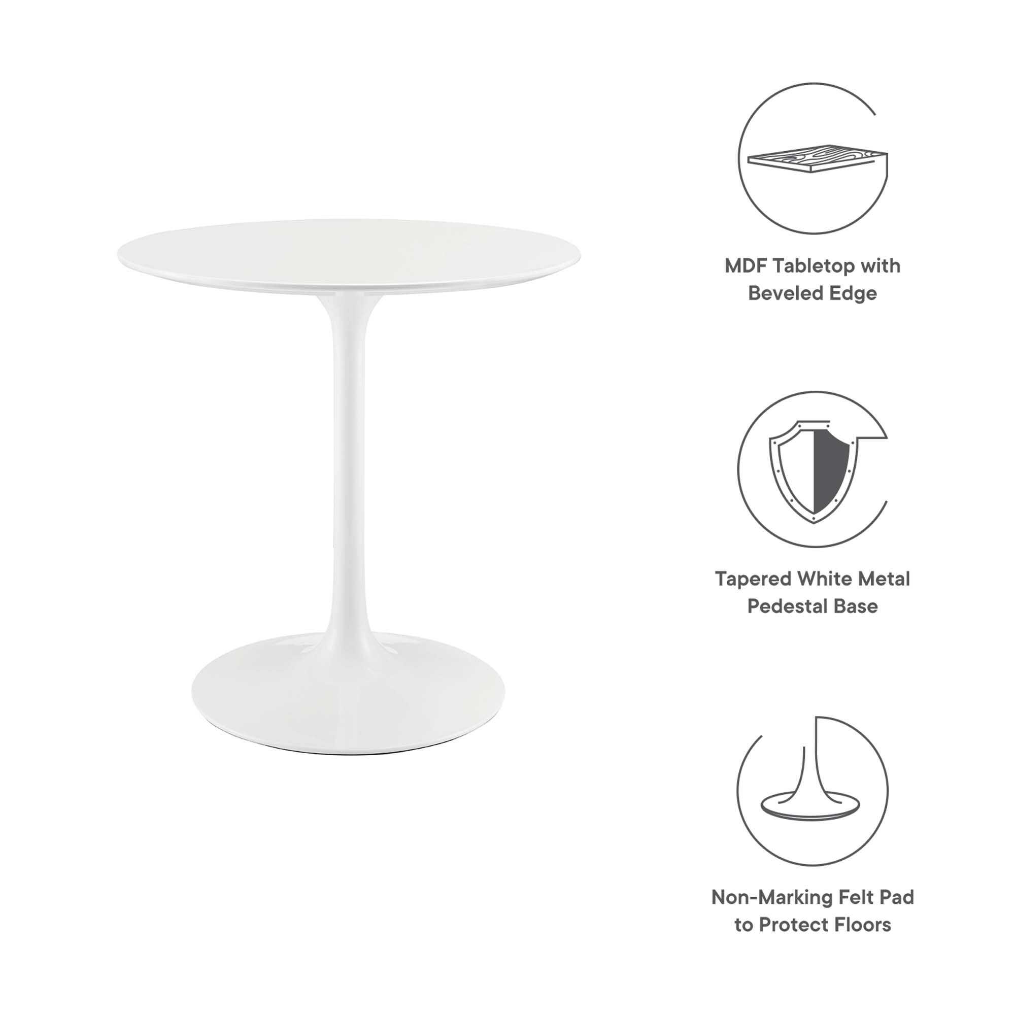 Lippa 28" Round Wood Dining Table by Modway - Image 2