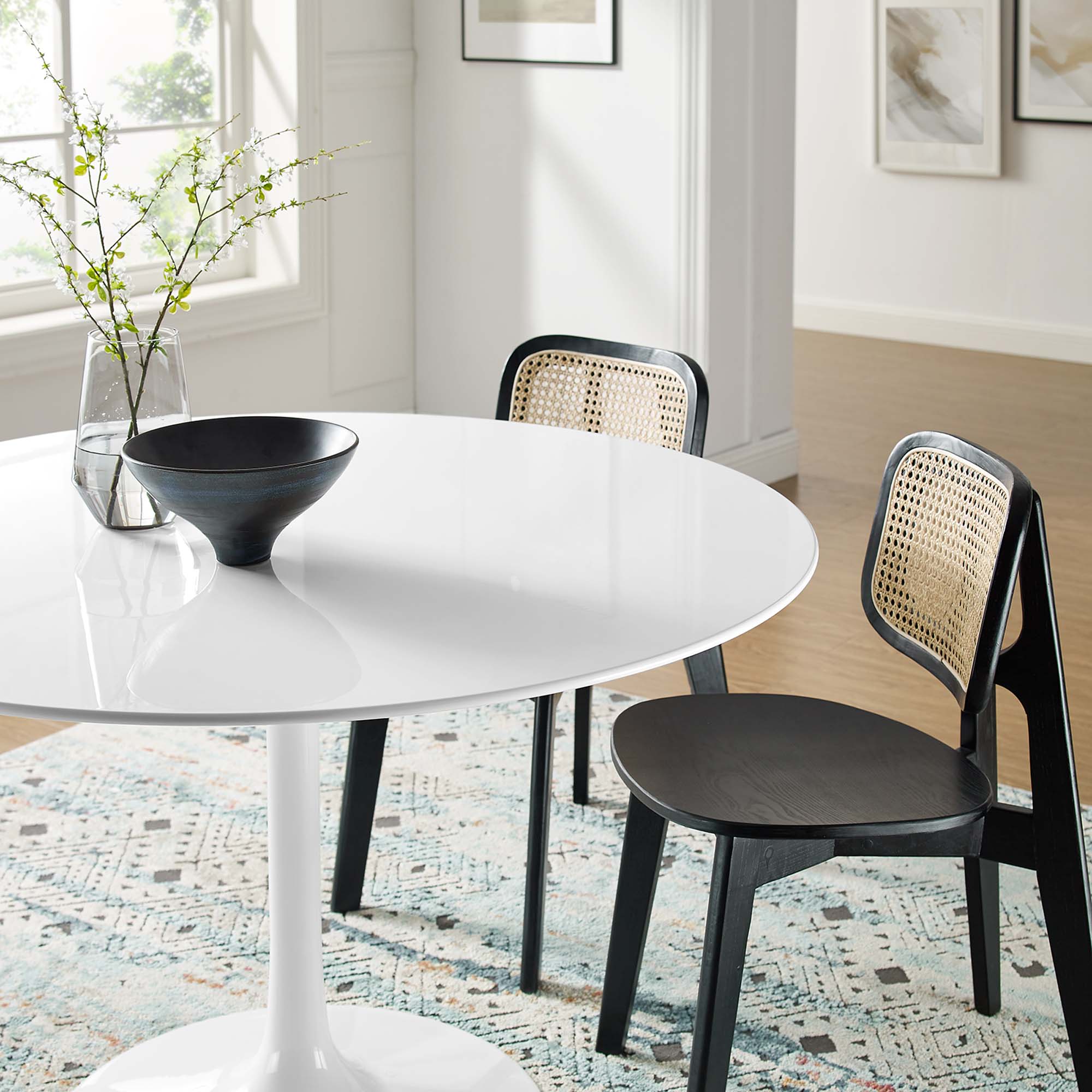 Lippa 48" Round Wood Dining Table by Modway - Image 7