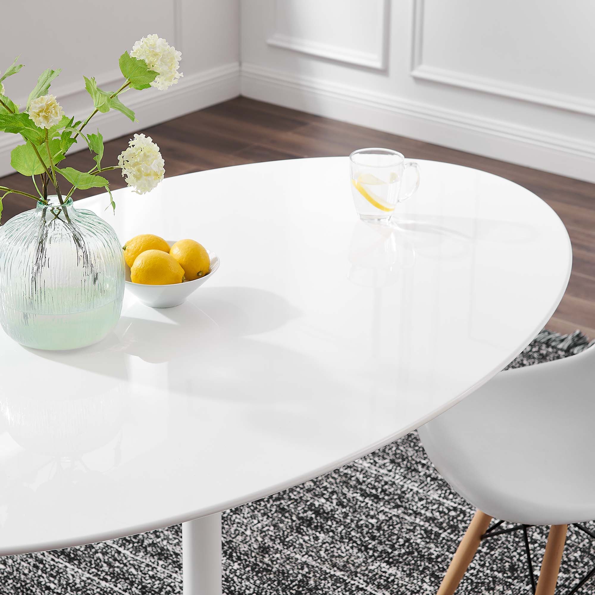 Lippa 60" Oval Wood Dining Table by Modway - Image 7