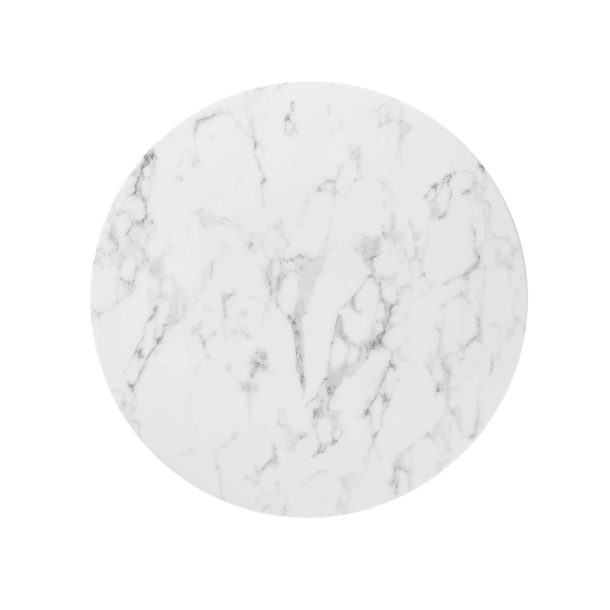 Lippa 36" Round Faux Marble Dining Table by Modway - Image 4