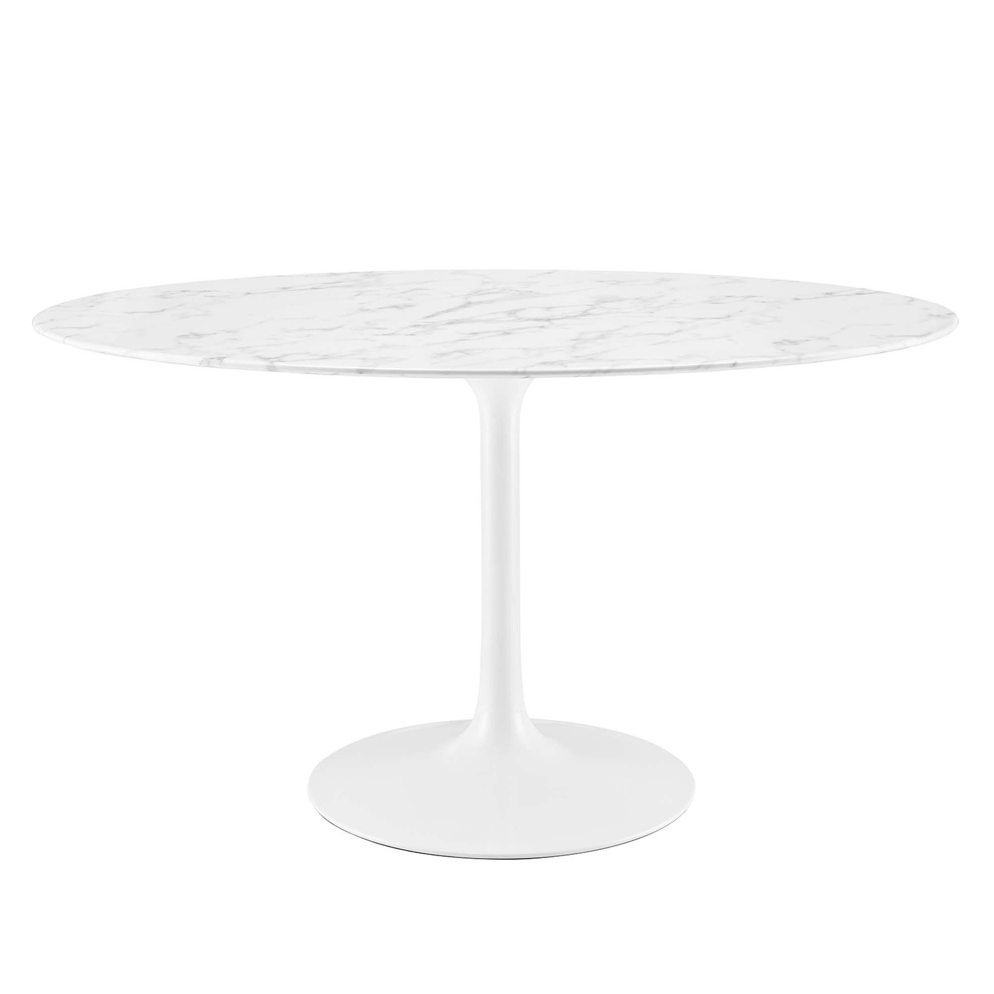Lippa 54" Oval Faux Marble Dining Table by Modway