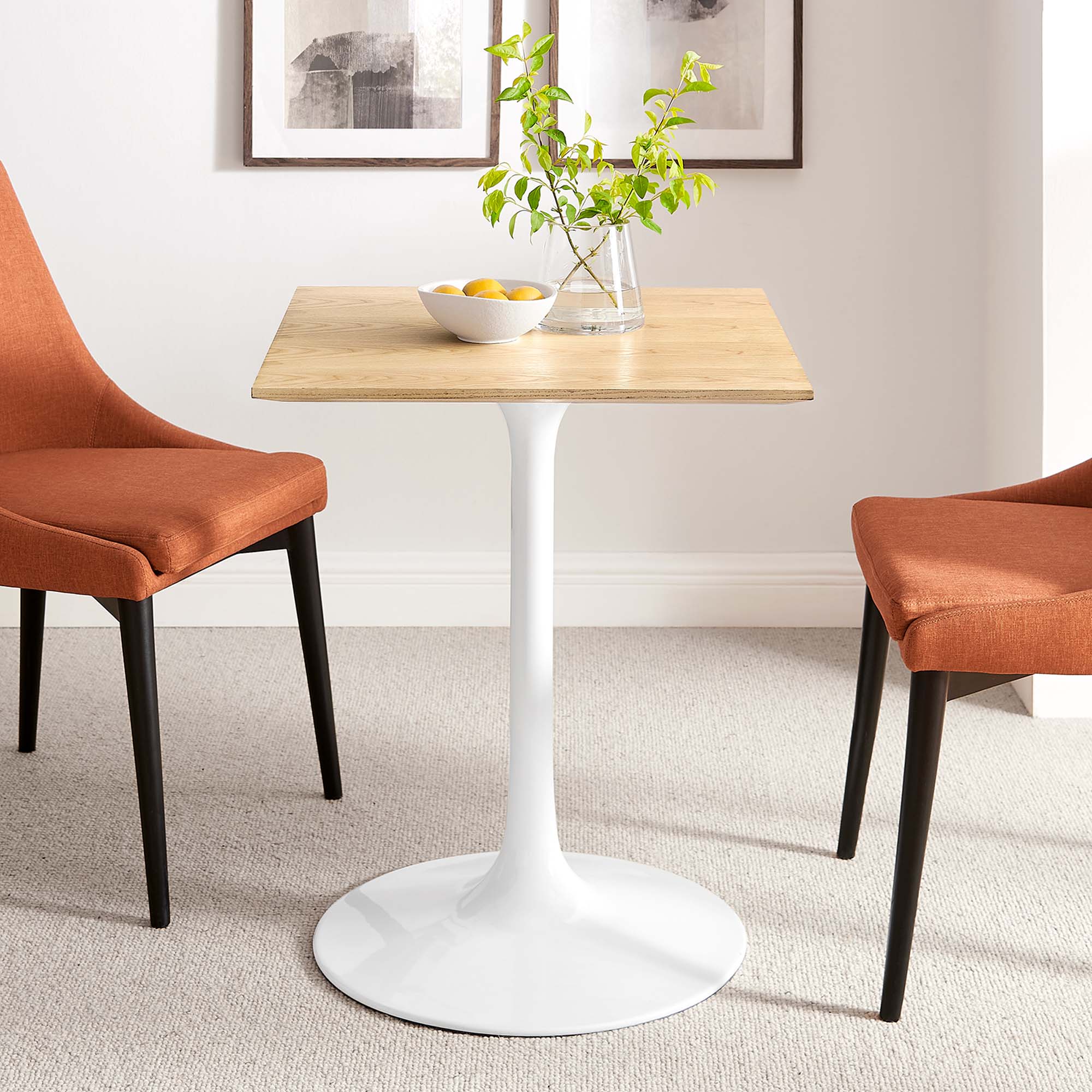 Lippa 24" Square Wood Dining Table by Modway - Image 6