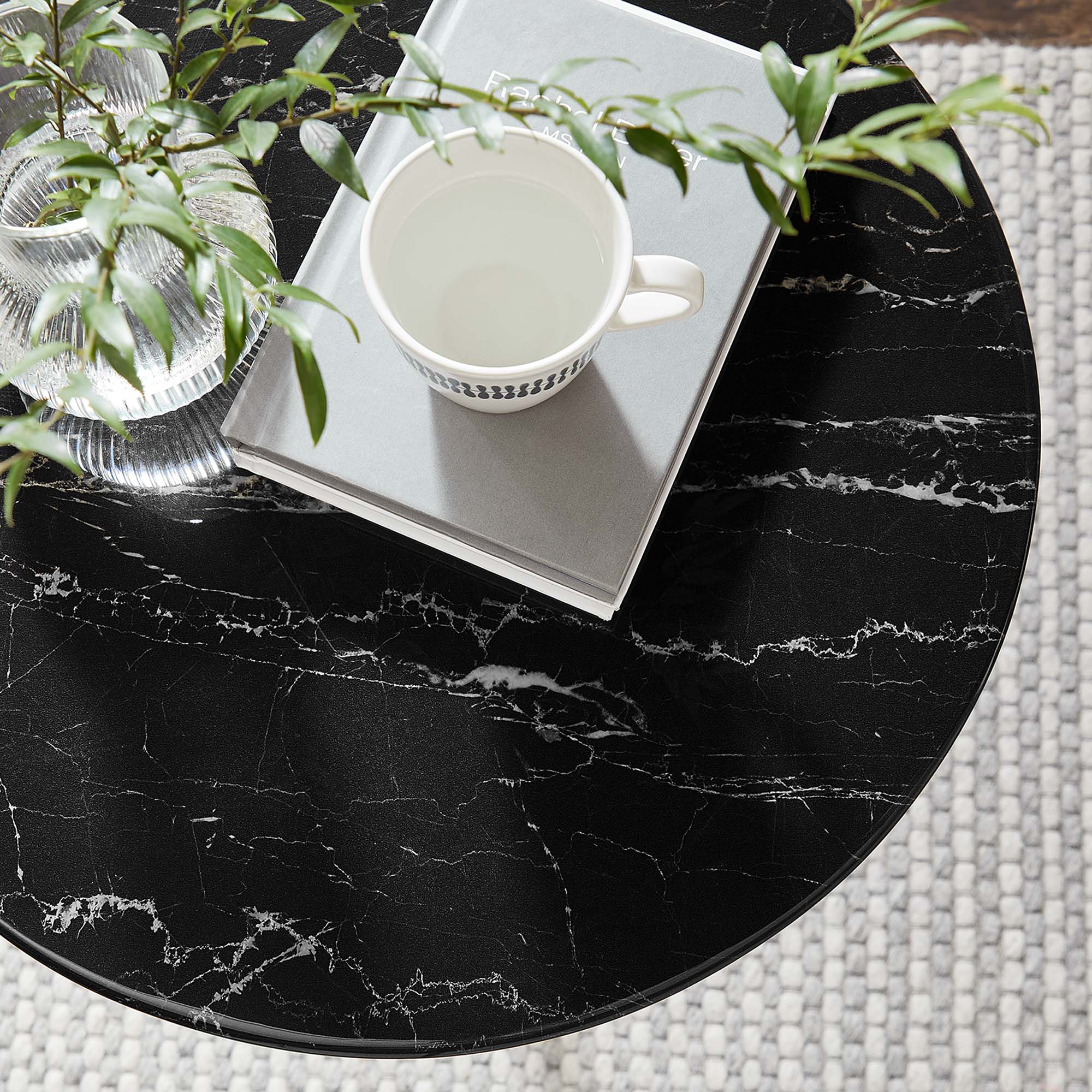 Lippa 20" Round Faux Marble Side Table by Modway - Image 7