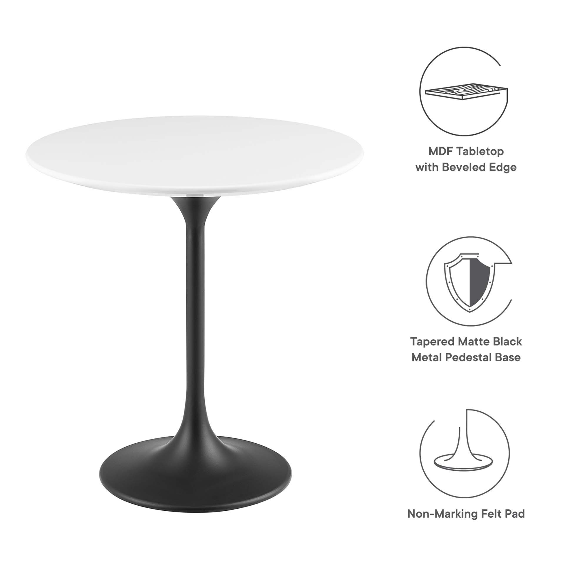 Lippa 20" Round Wood Side Table by Modway - Image 2