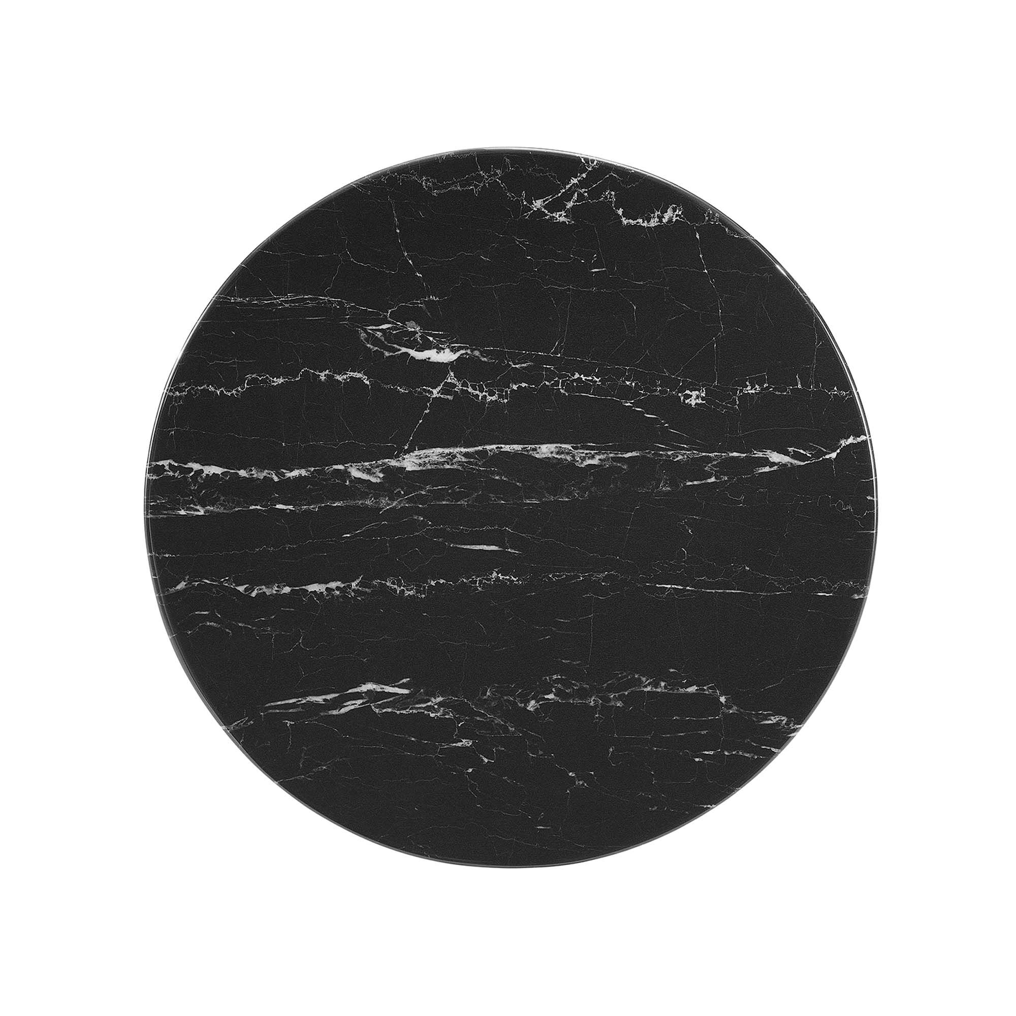 Lippa 20" Round Faux Marble Side Table by Modway - Image 4