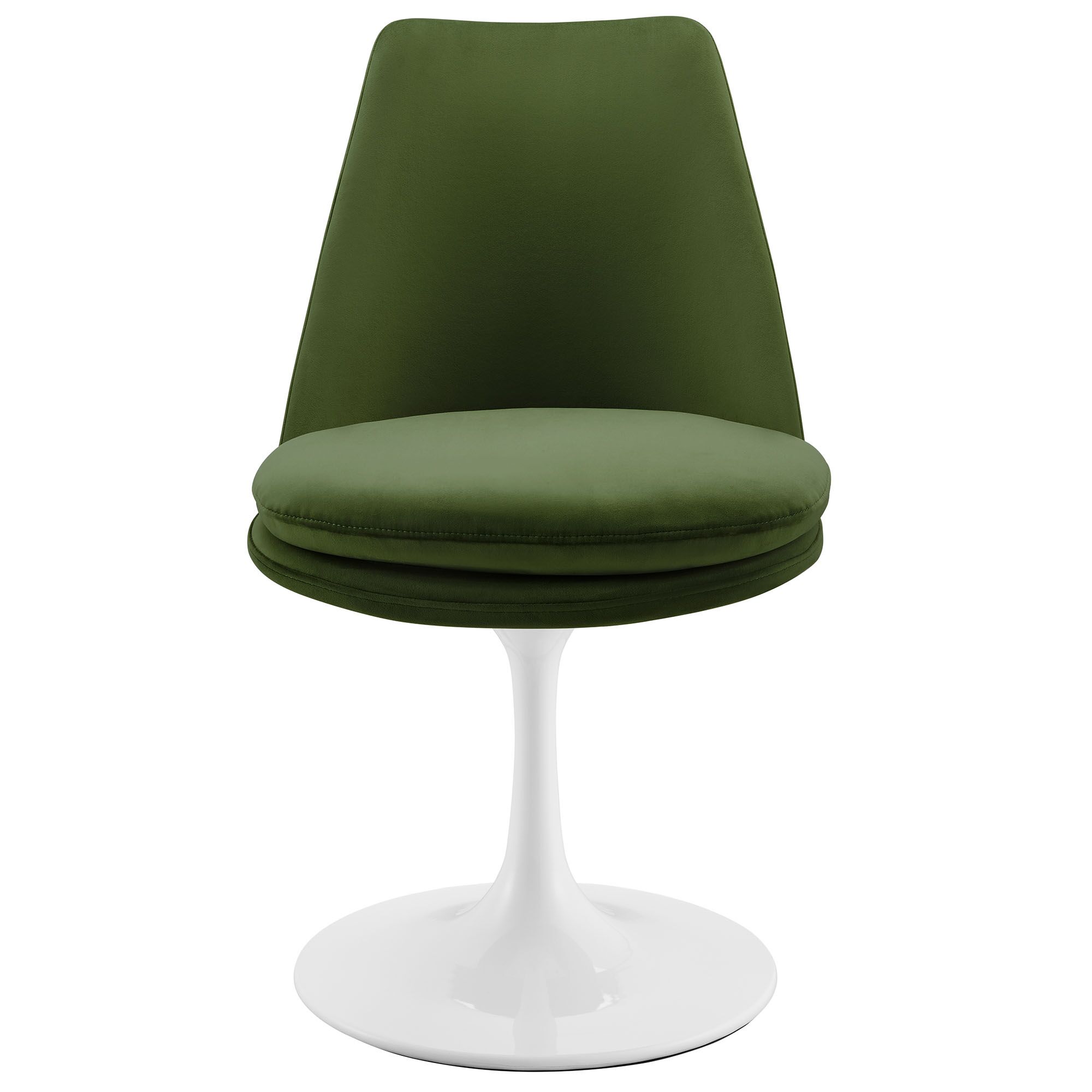 Lippa Swivel Dining Performance Velvet Side Chair by Modway - Image 6