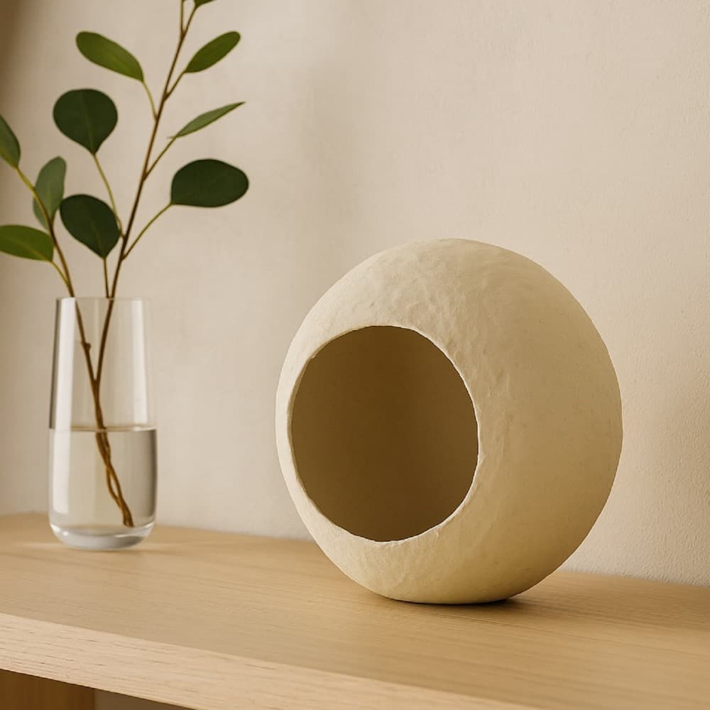 Paper Mache Pendant in 2 Sizes by BIDKhome - Image 12