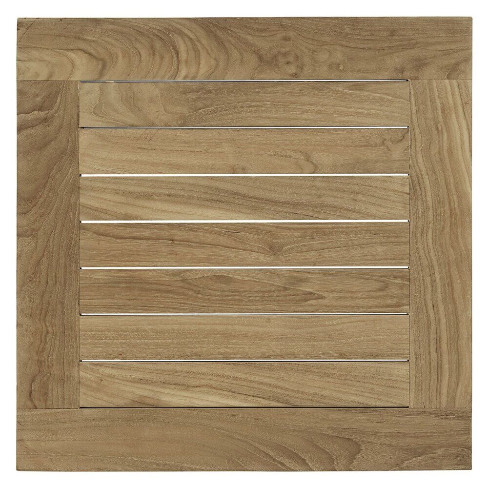 Marina 3 Piece Outdoor Patio Teak Set in Natural White by Modway - Image 5