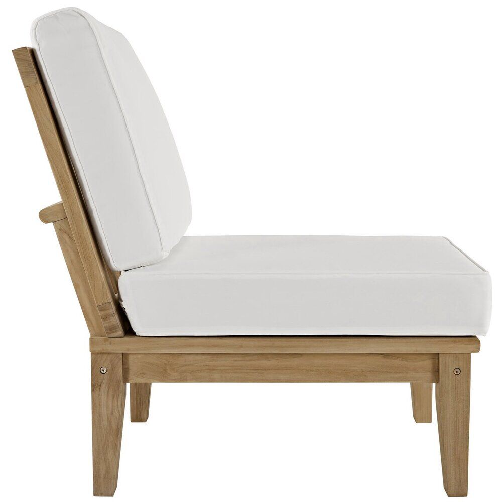 Marina 2 Piece Outdoor Patio Teak Set in Natural White by Modway - Image 4