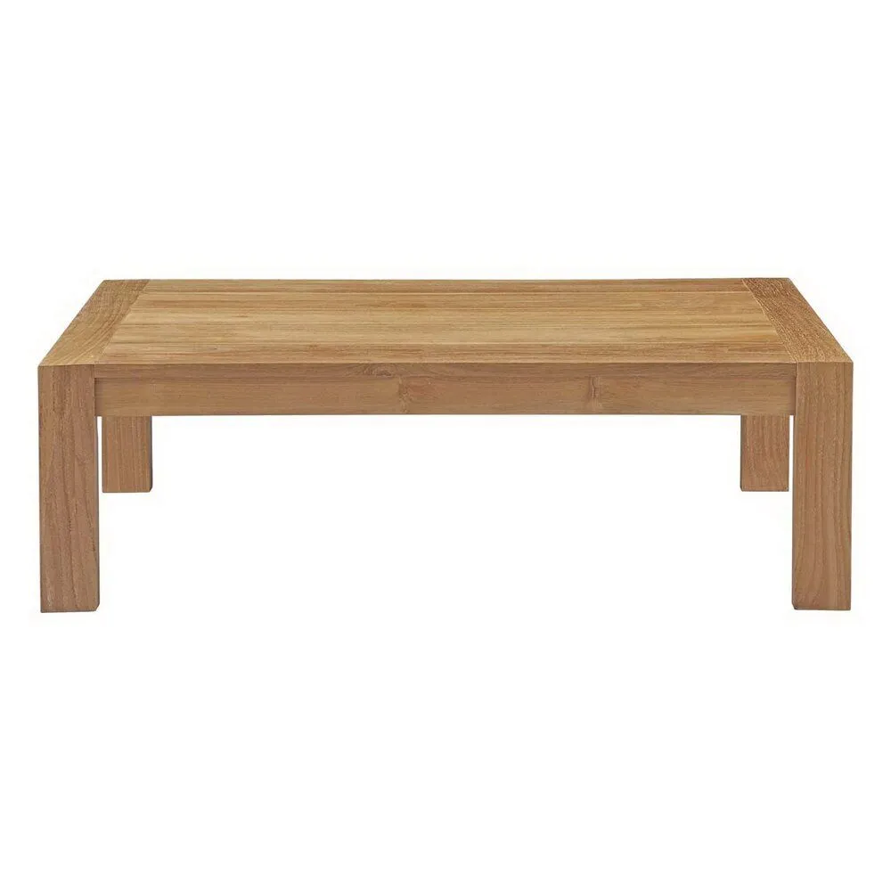 Upland 3 Piece Outdoor Patio Teak Set in Natural White by Modway - Image 6
