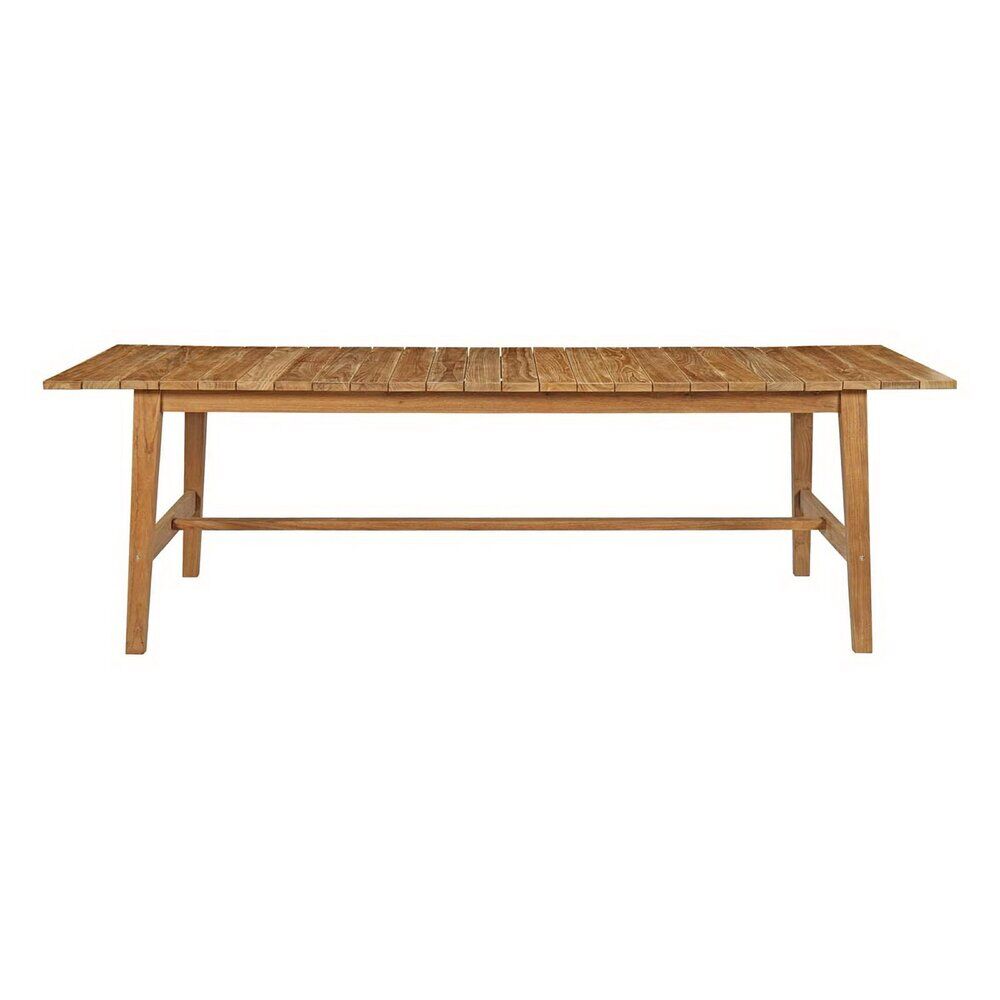 Dorset Outdoor Patio Teak Dining Table in Natural by Modway - Image 2
