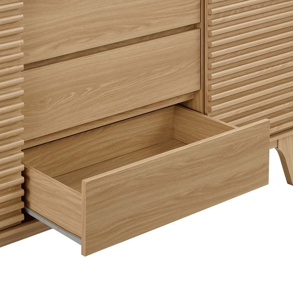 Render 63" Sideboard Buffet Table or TV Stand in Oak by Modway - Image 2