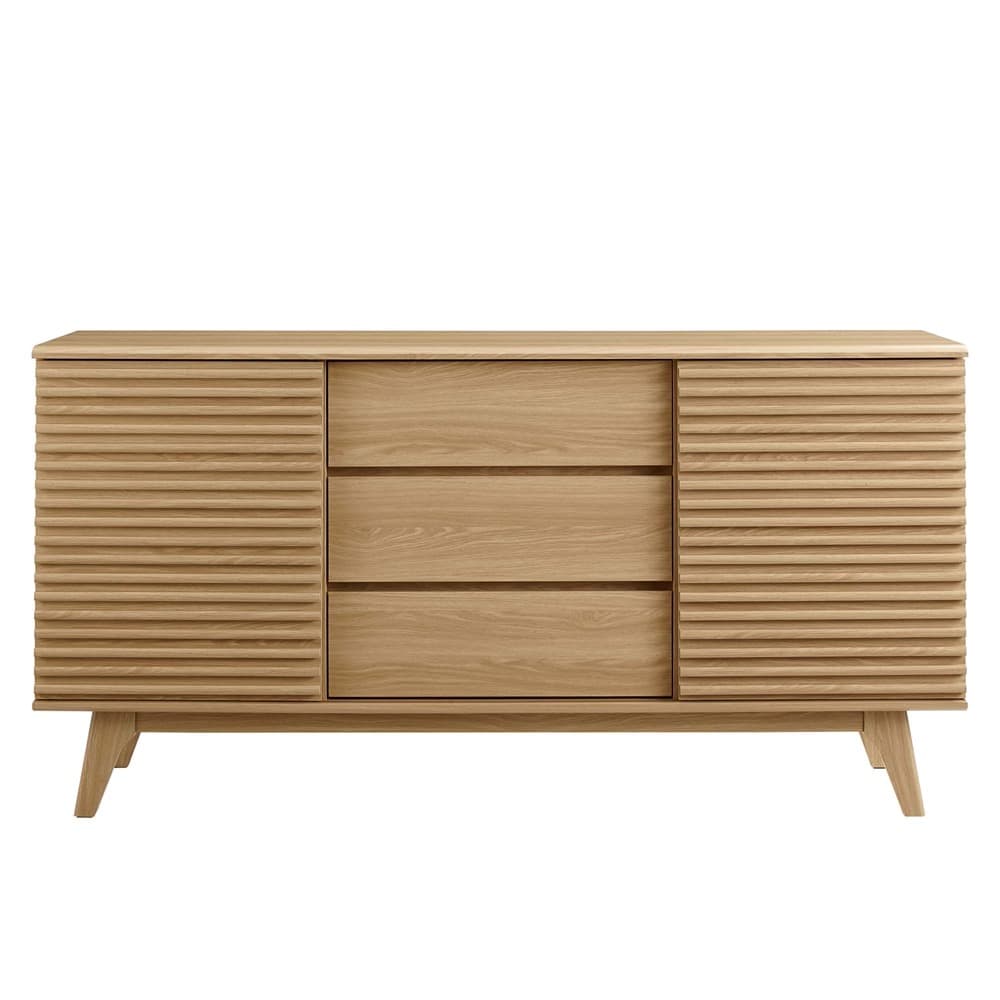 Render 63" Sideboard Buffet Table or TV Stand in Oak by Modway - Image 4