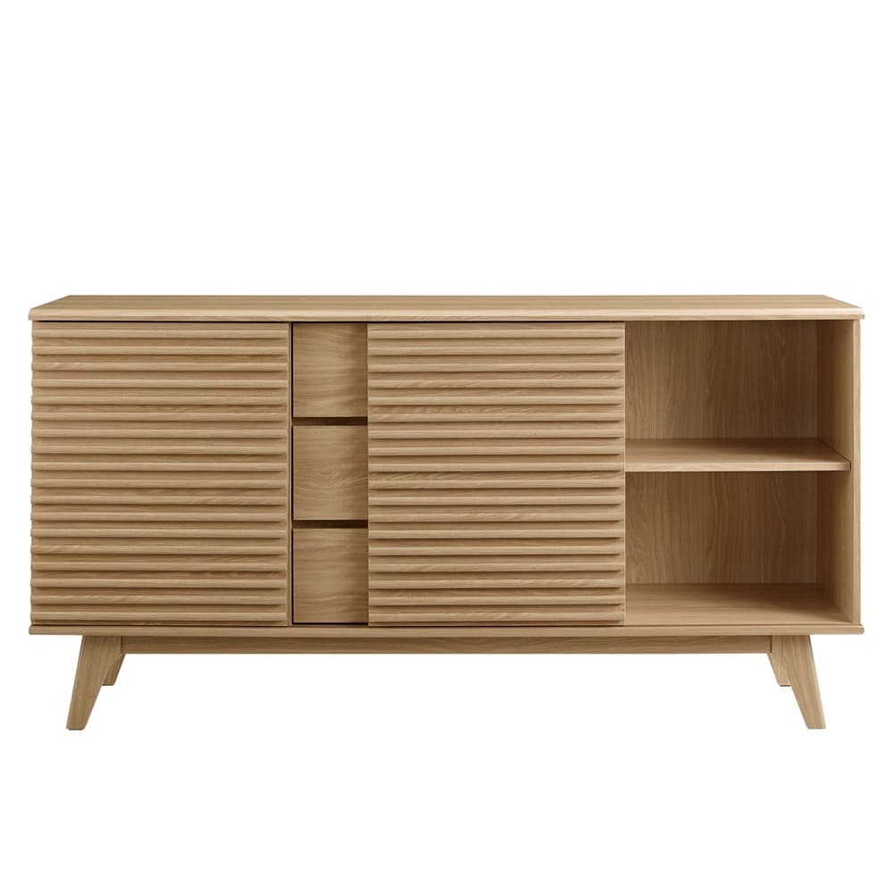 Render 63" Sideboard Buffet Table or TV Stand in Oak by Modway - Image 6