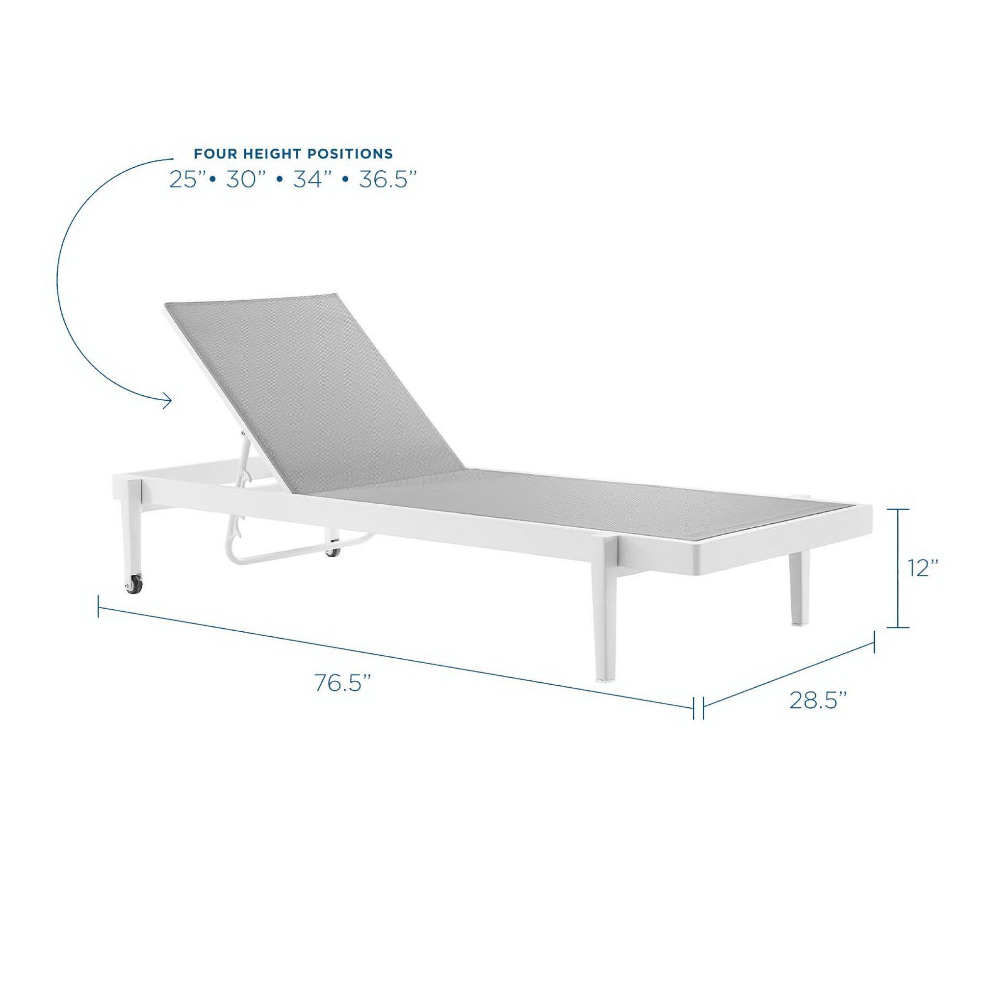 Charleston Outdoor Patio Chaise Lounge Chair by Modway - Image 2