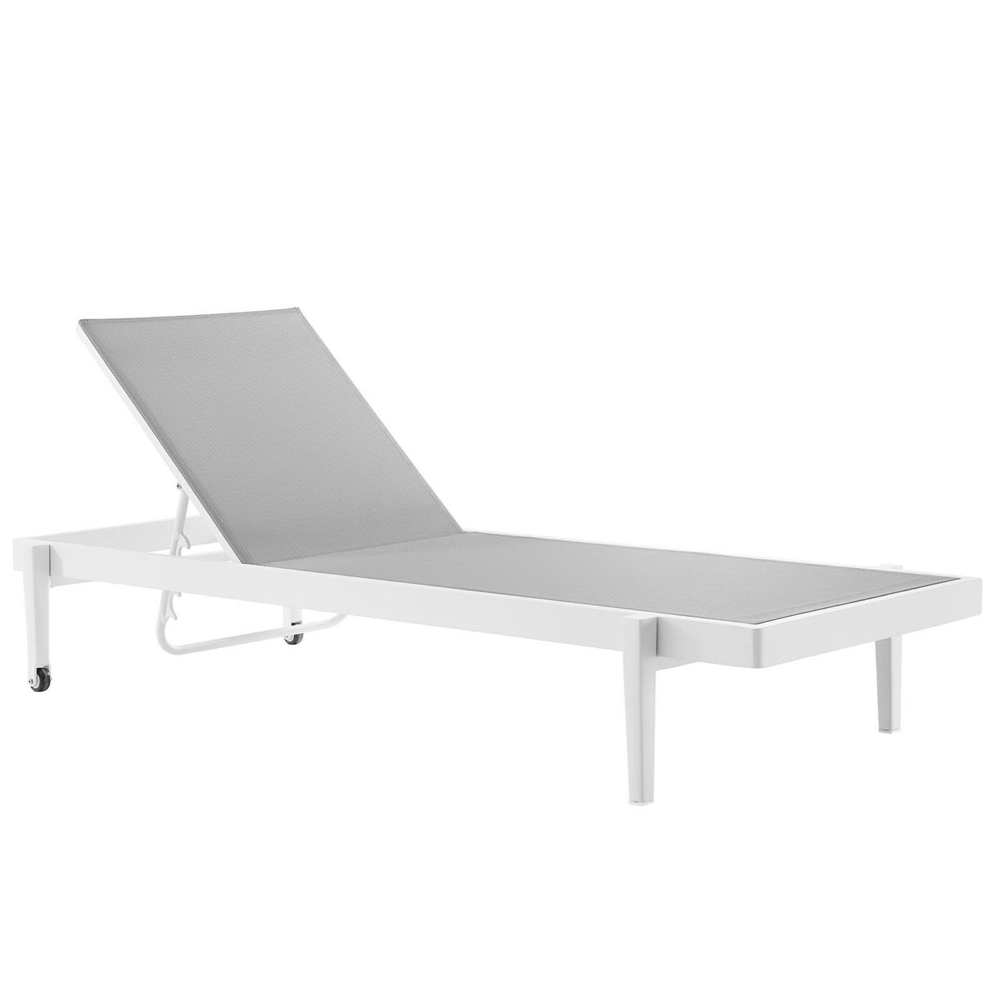 Charleston Outdoor Patio Aluminum Chaise Lounge Chair Set of 2 by Modway - Image 2