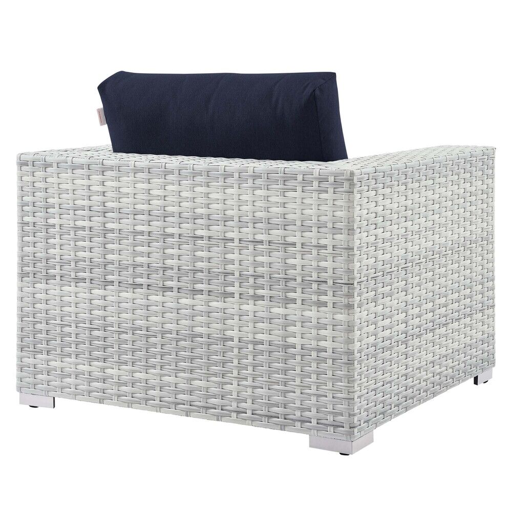 Convene Outdoor Patio Armchair in Light Gray Navy by Modway - Image 3