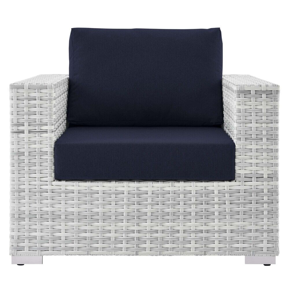 Convene Outdoor Patio Armchair in Light Gray Navy by Modway - Image 4