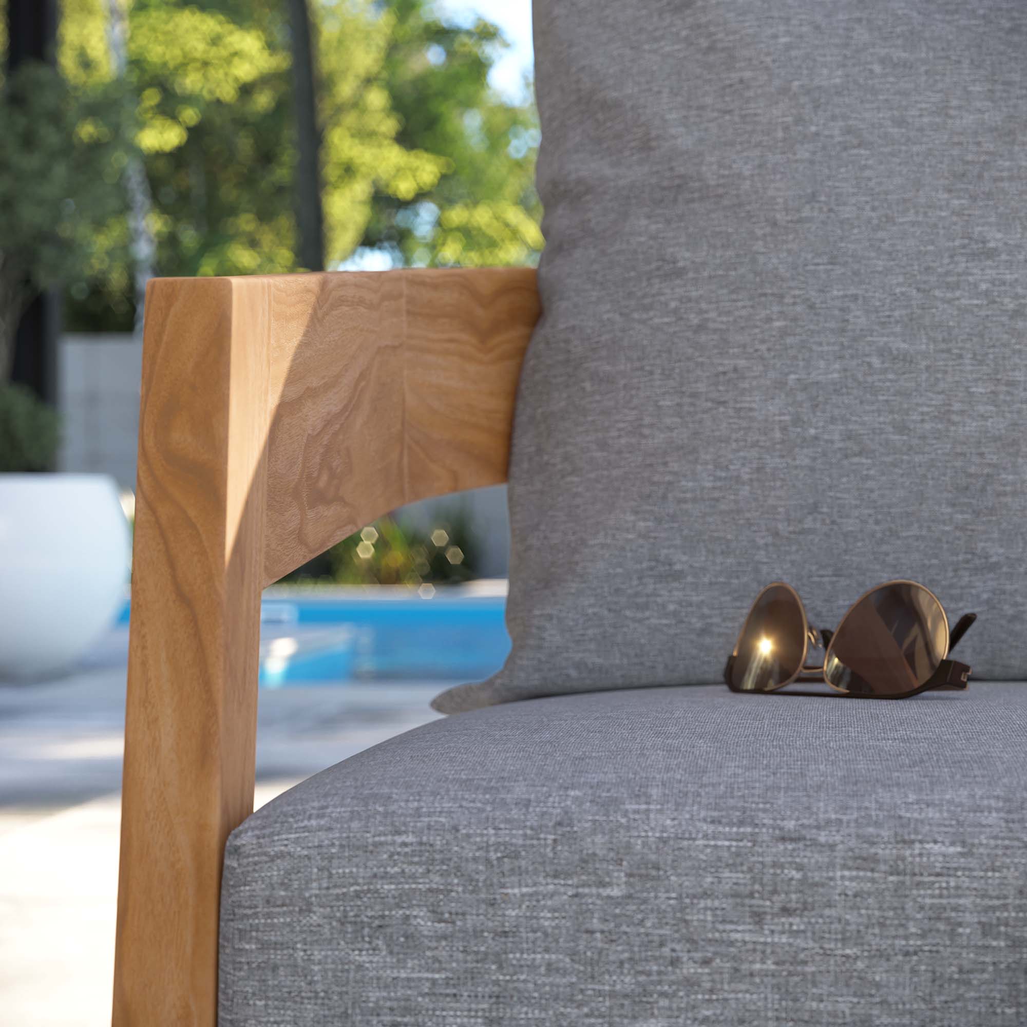 Brisbane Teak Wood Outdoor Patio Armchair by Modway - Image 8